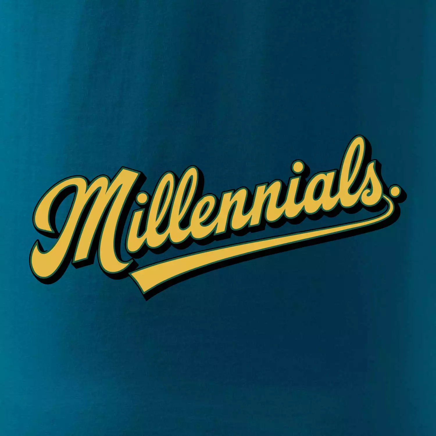 Generace Y - Millennials žlutý nápis