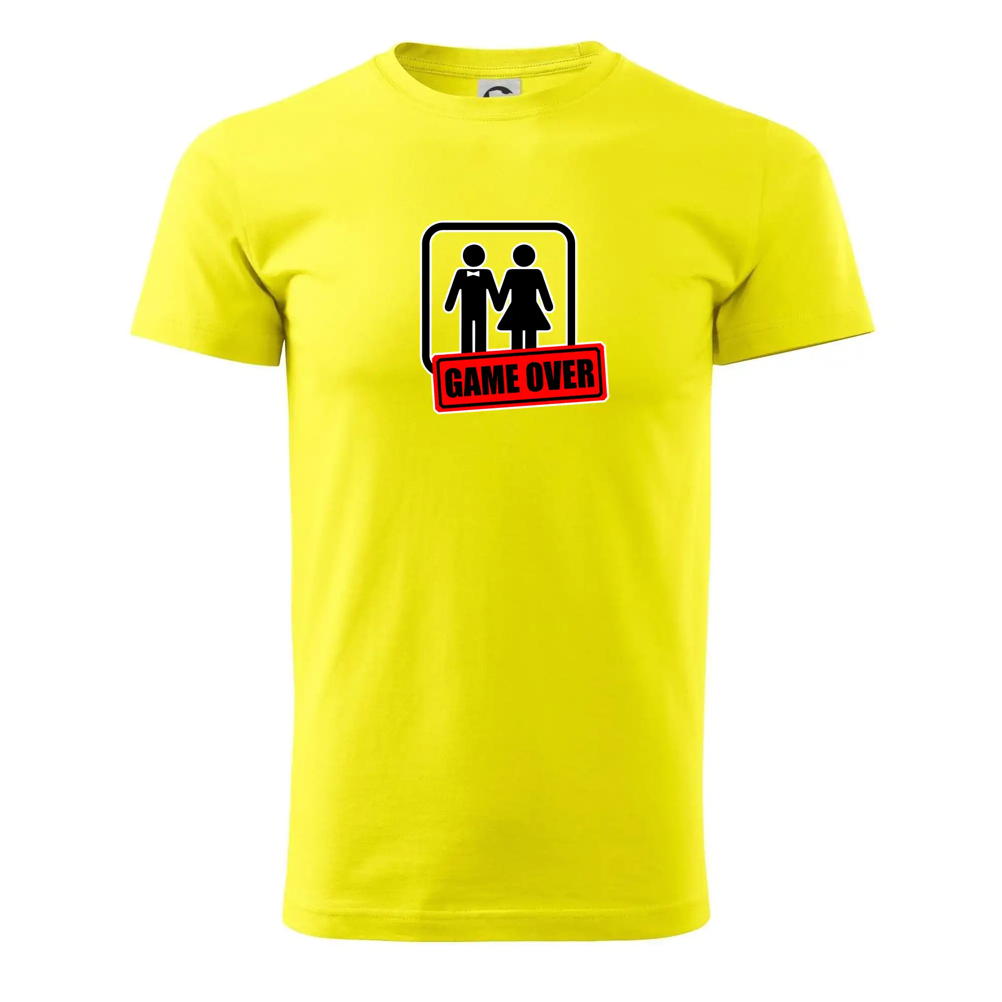 Tričká na rozlúčku so slobodou - Bachelor Party - Game over (hetero) - Klasické pánske tričko vyššej gramáže
