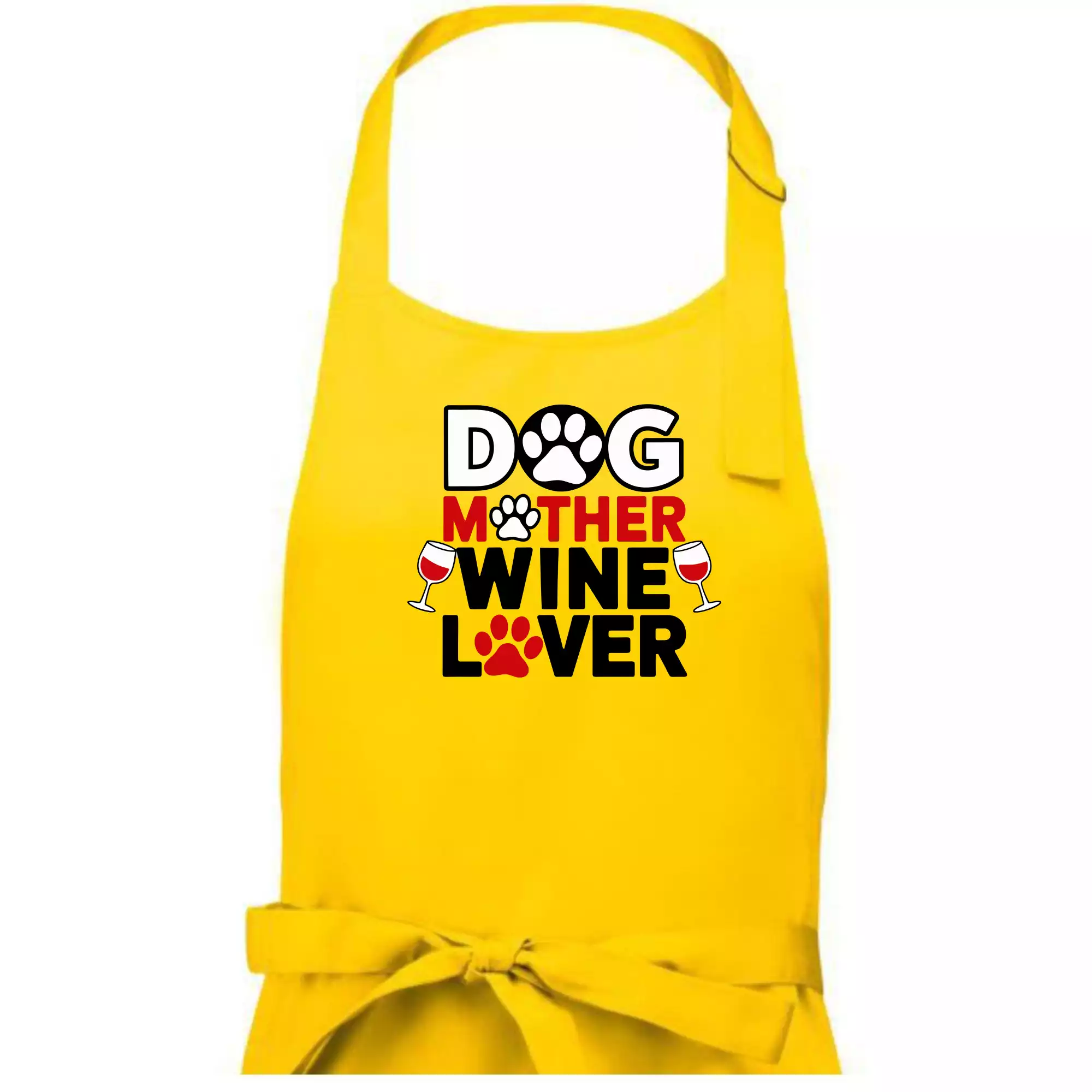 Dog mother wine lover