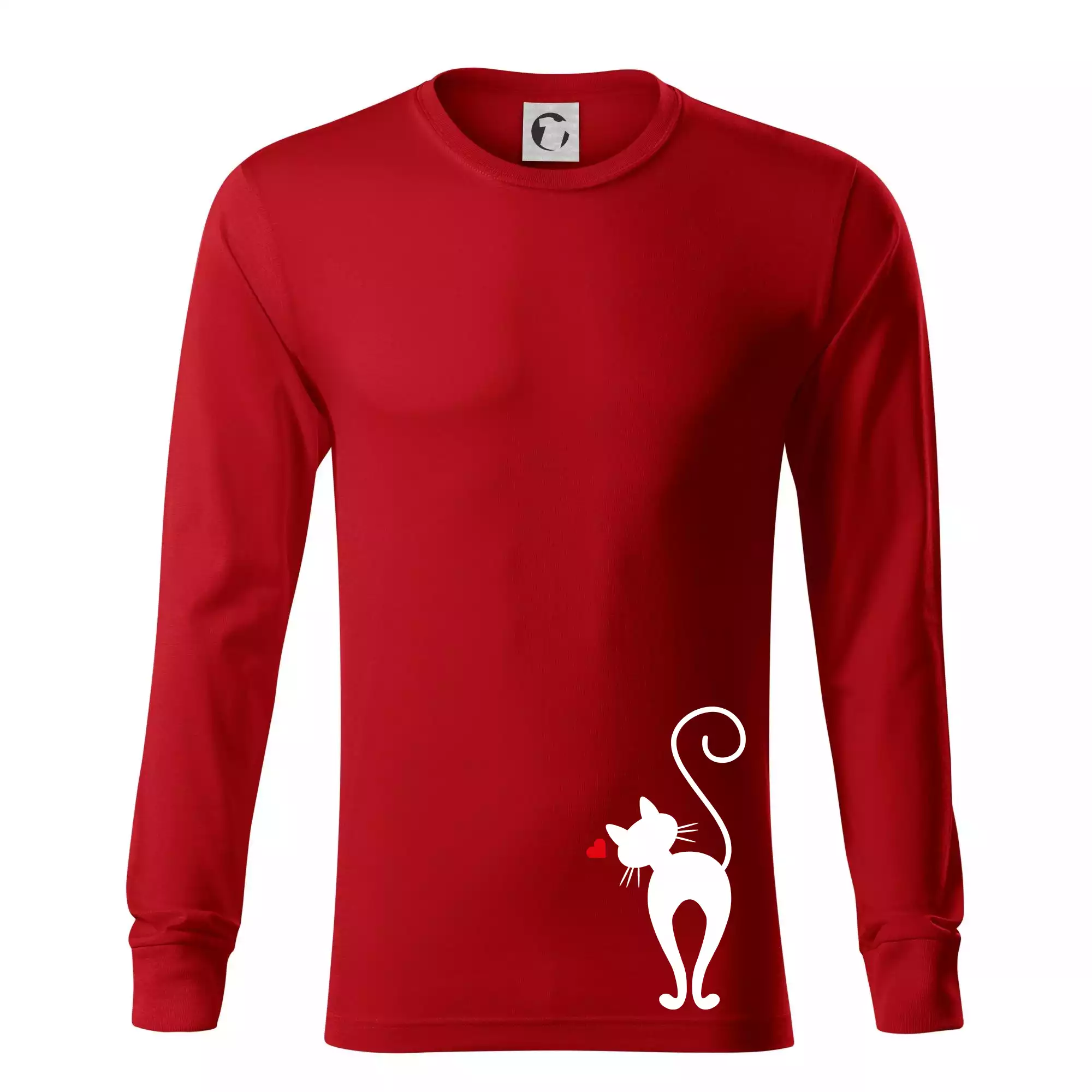 Zamilovaná kočka zezadu