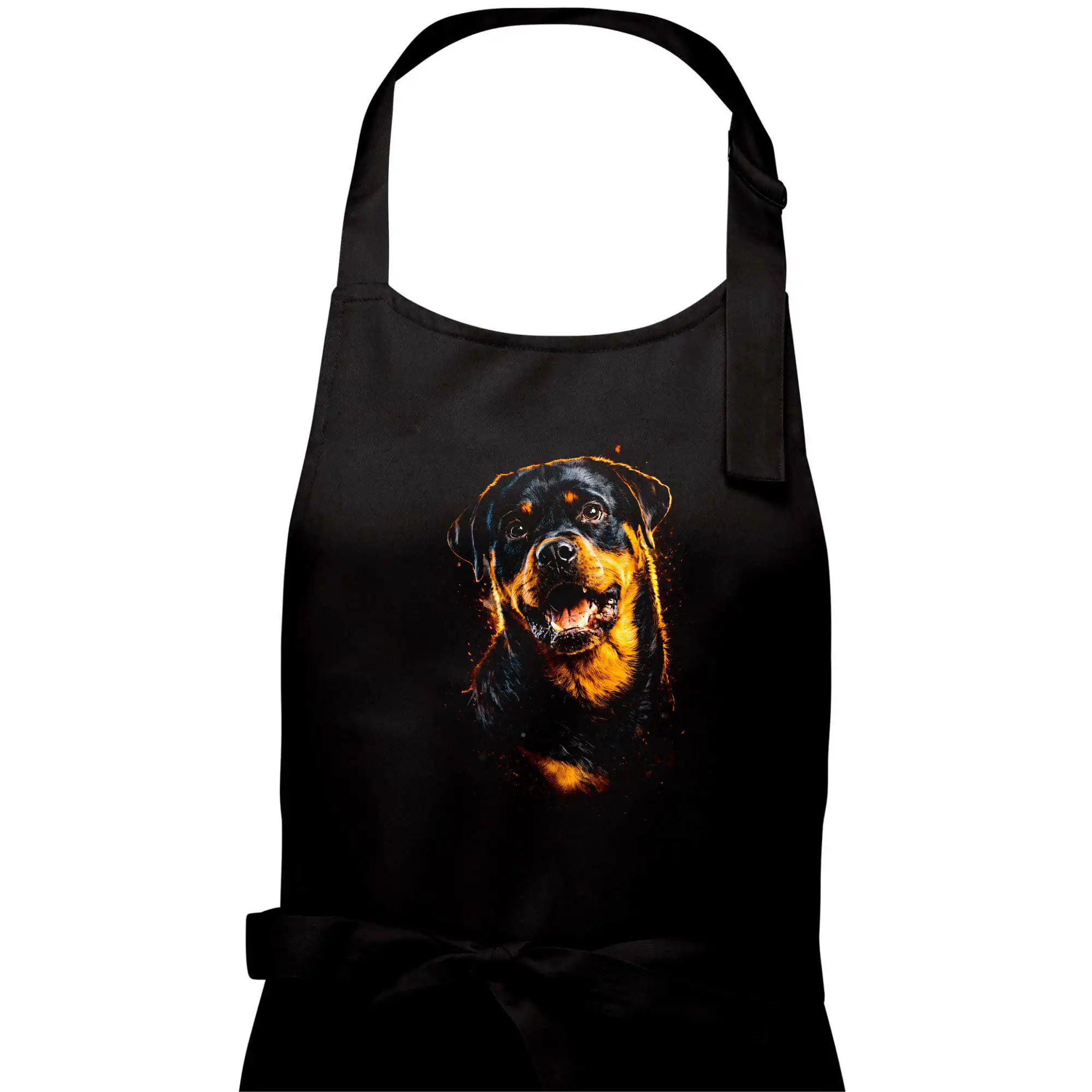 Obrázek polotón rotvajler sedící