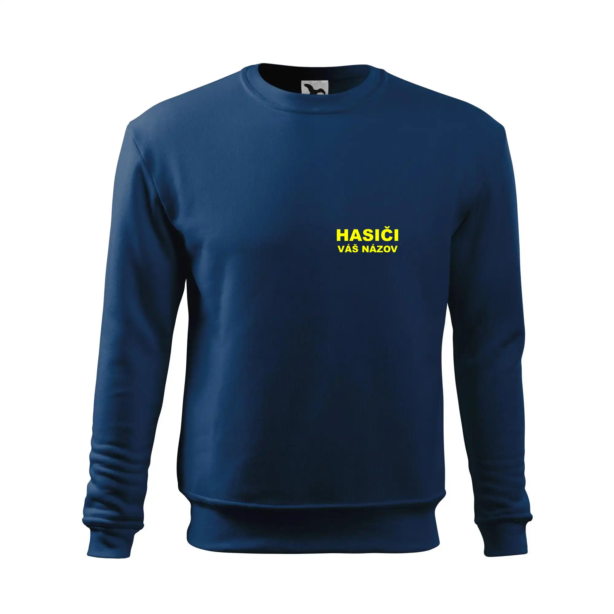 Originálne tričká pre hasičov - Hasiči - žltý nápis - váš názov zboru - Mikina Essential pánska
