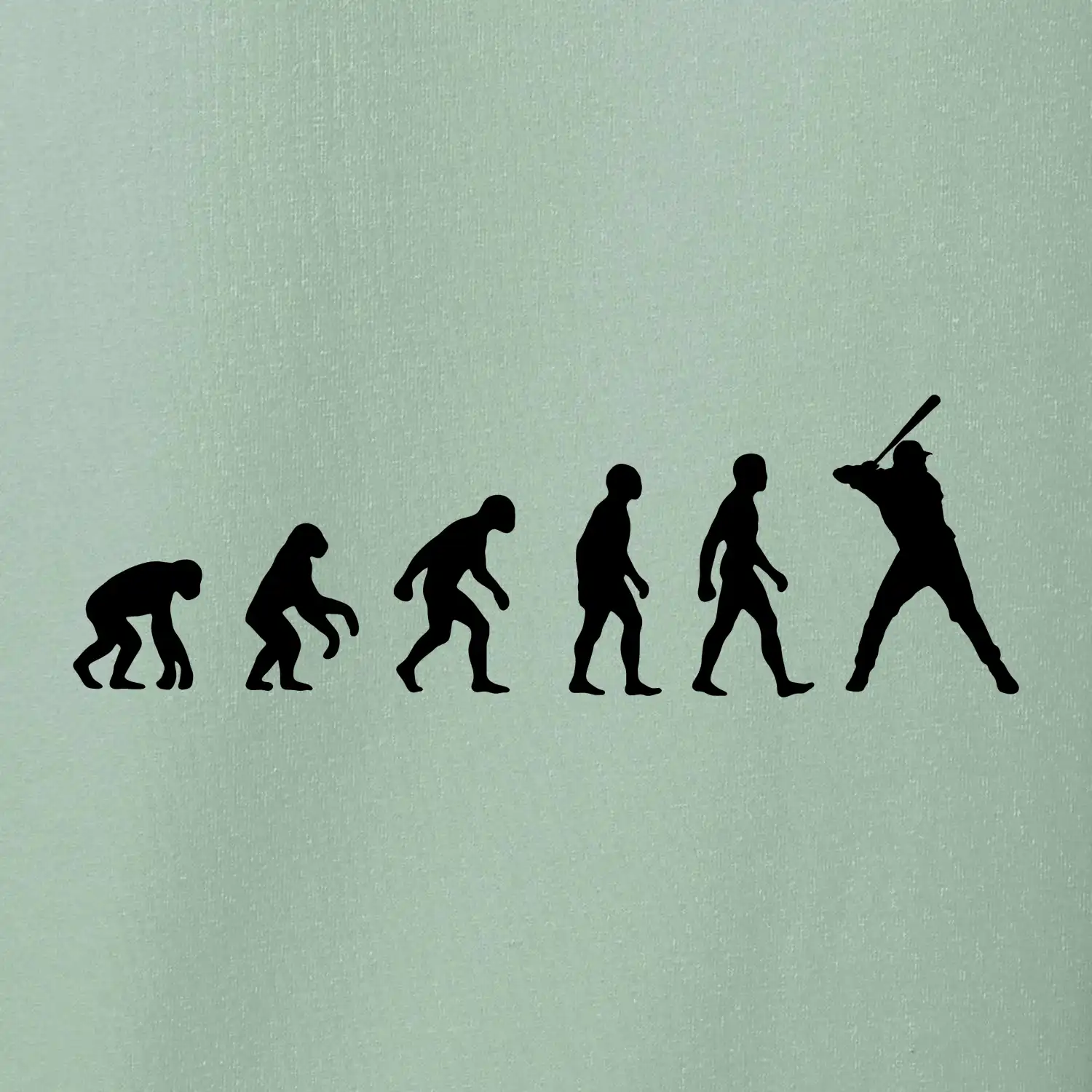 Evoluce baseball pálkař nápřah