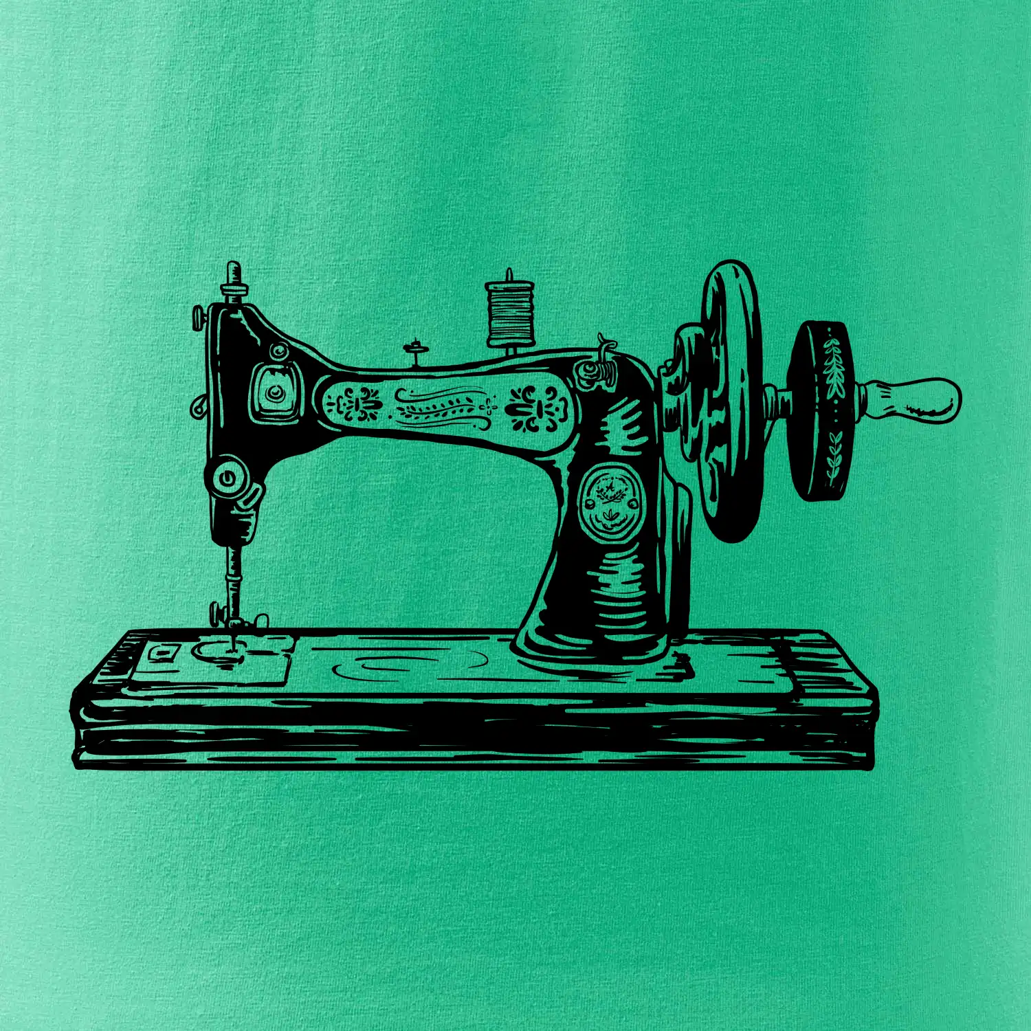 Šicí stroj - starý kreslený