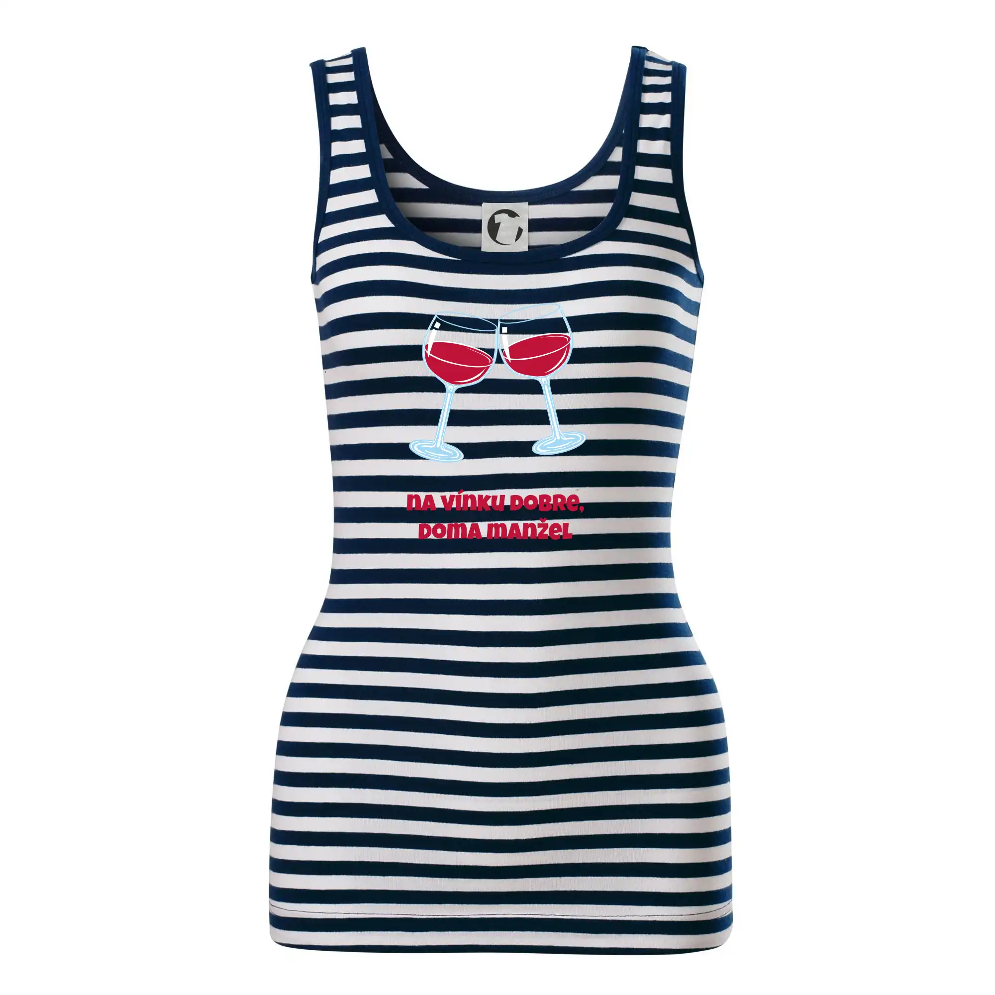 Vtipná tričká s tematikou vína - Na vínku dobre SK (Pecka design) - Sailor tielko na vodu