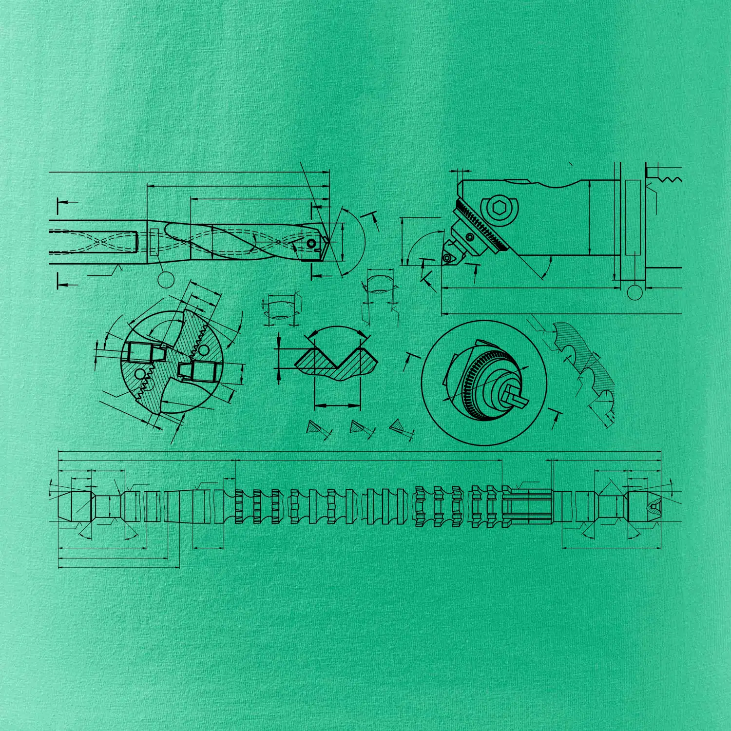 Technické výkresy - vrtáky