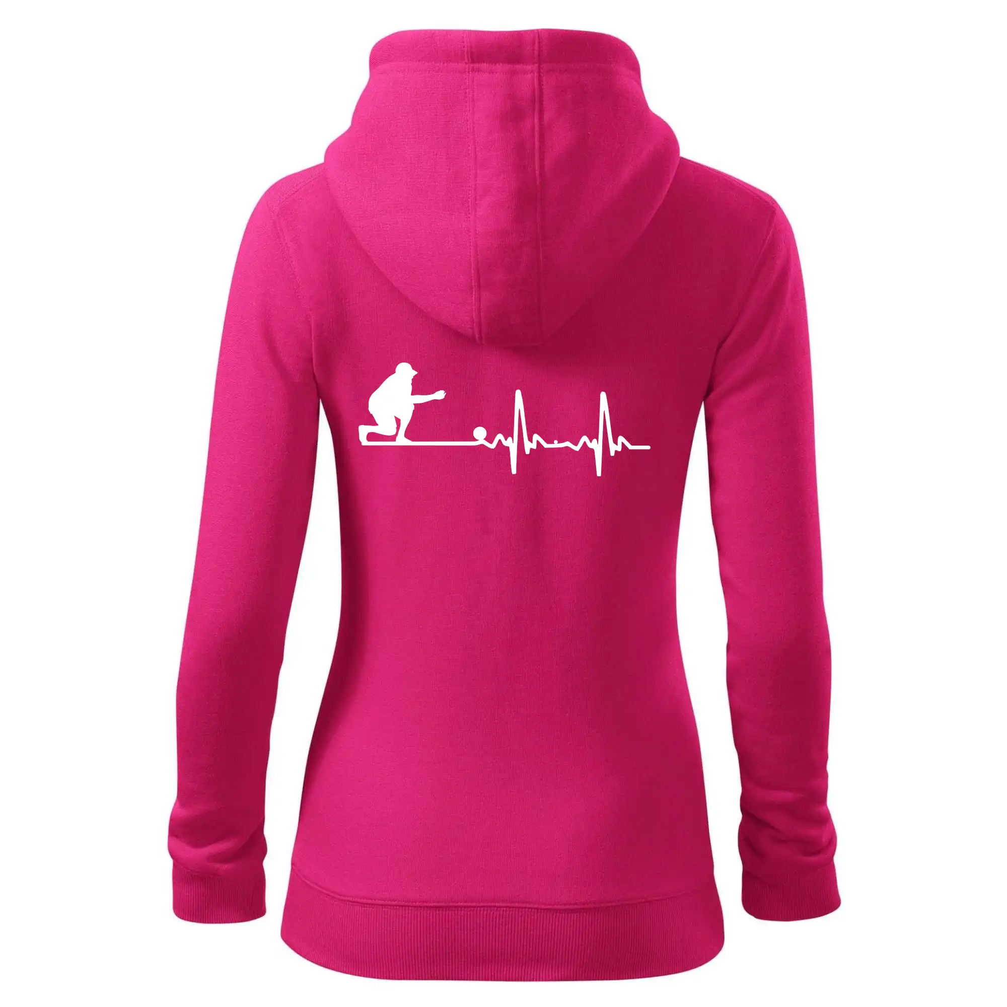Ostatné športy - EKG petanque - Mikina dámska trendy zipper s kapucňou