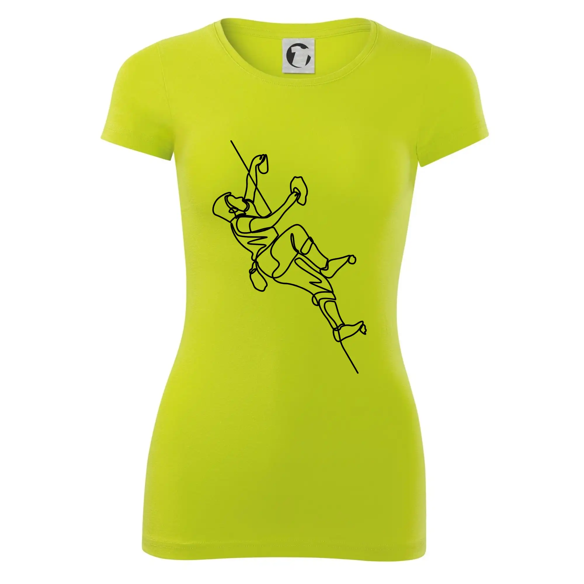 Lezecká stěna jedním tahem