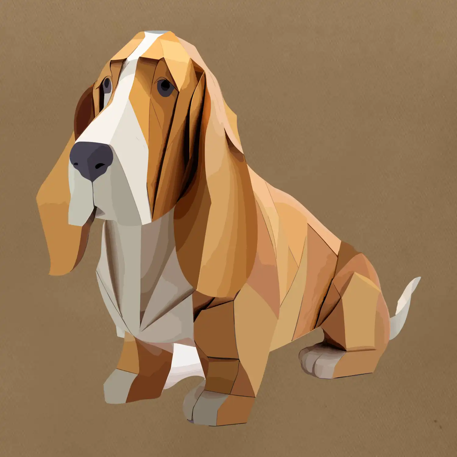 Baset slepený z papíru