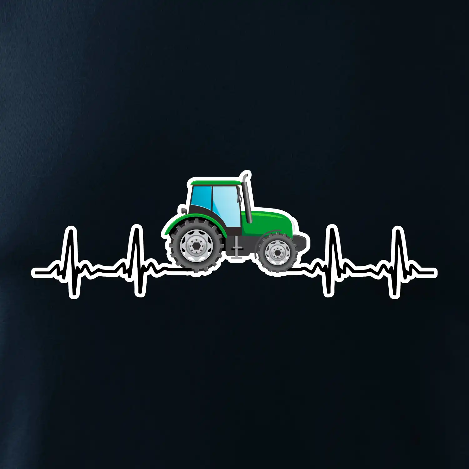 Traktor barevný ekg