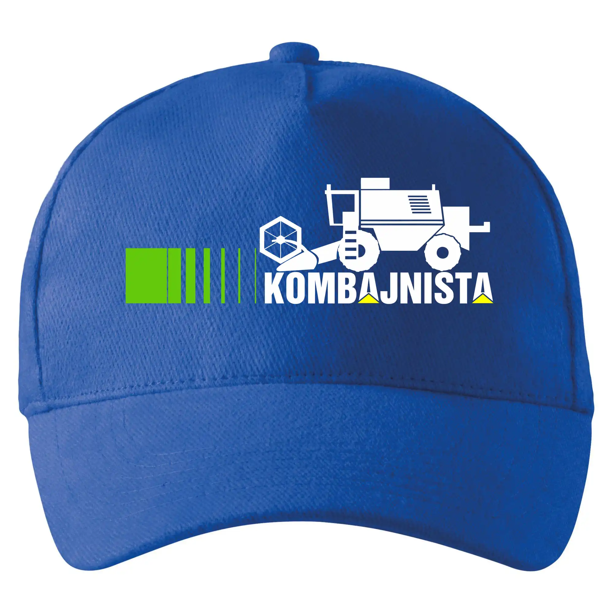 Kombajnista zelená a žlutá