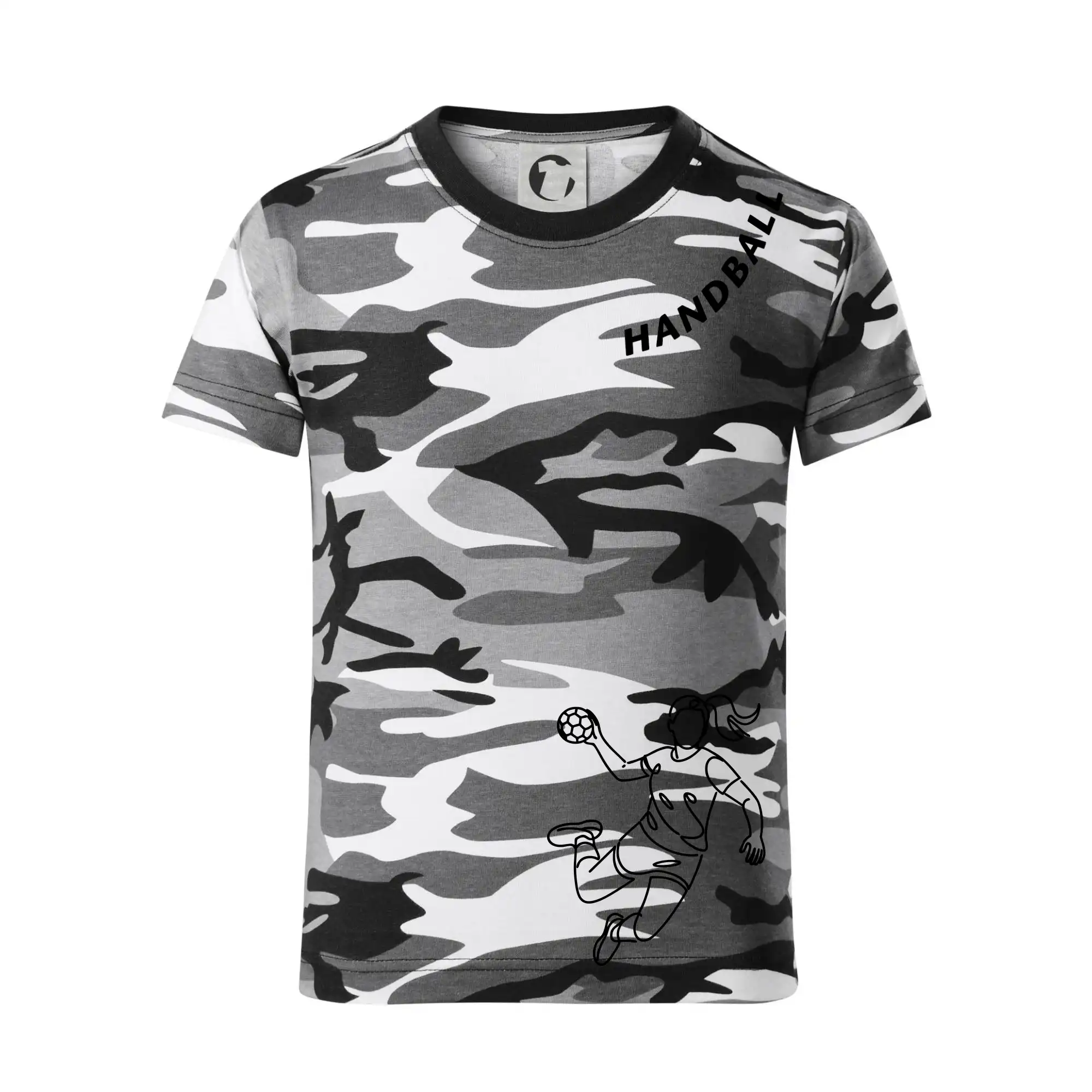 Handball nápis šikmo