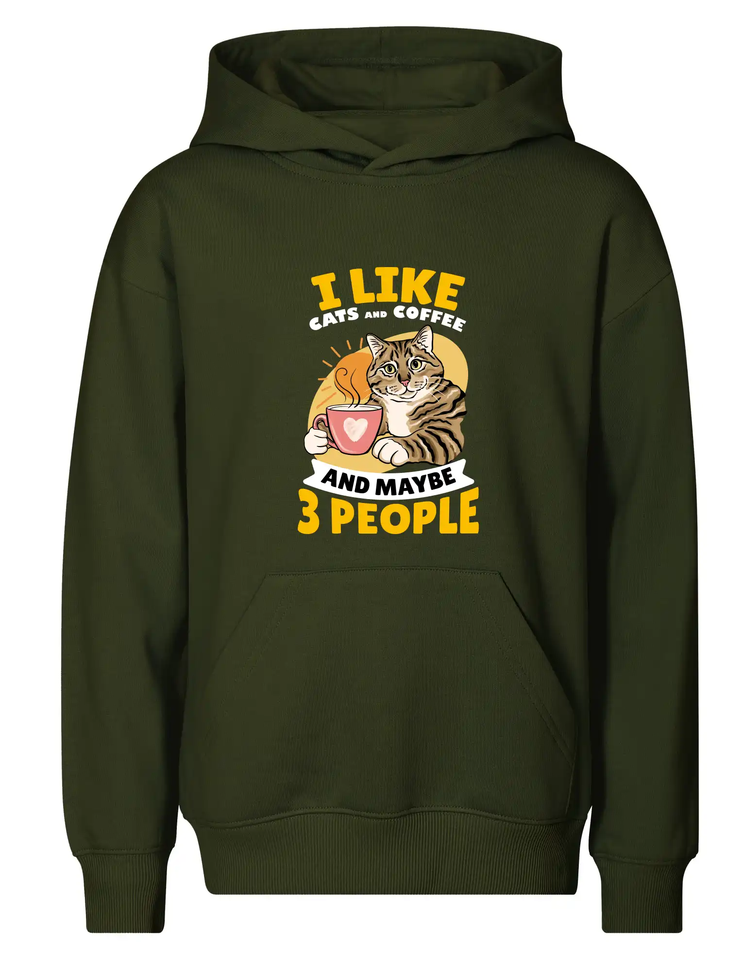 I like cats and coffee and maybe 3 people