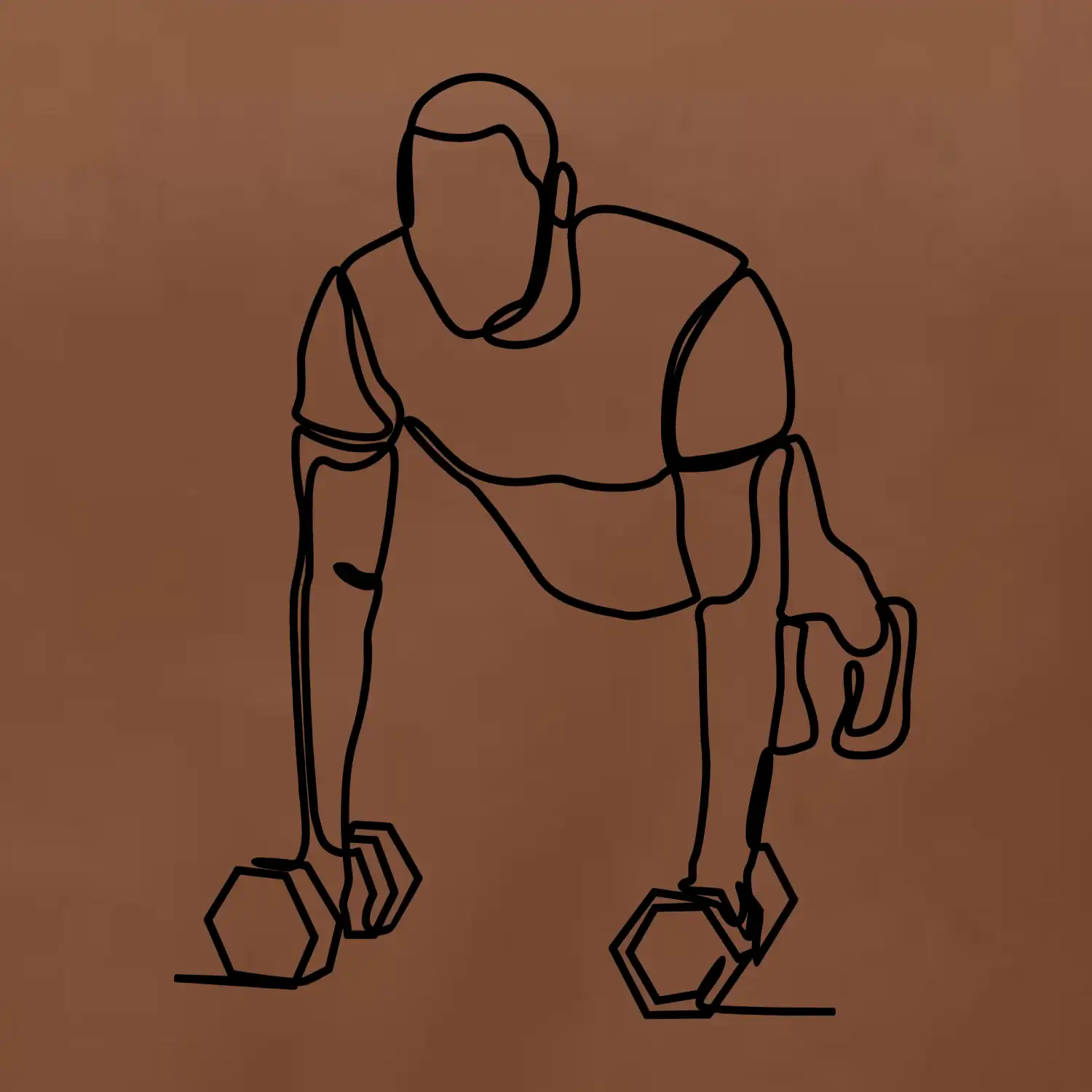 Trenér fitness jedním tahem