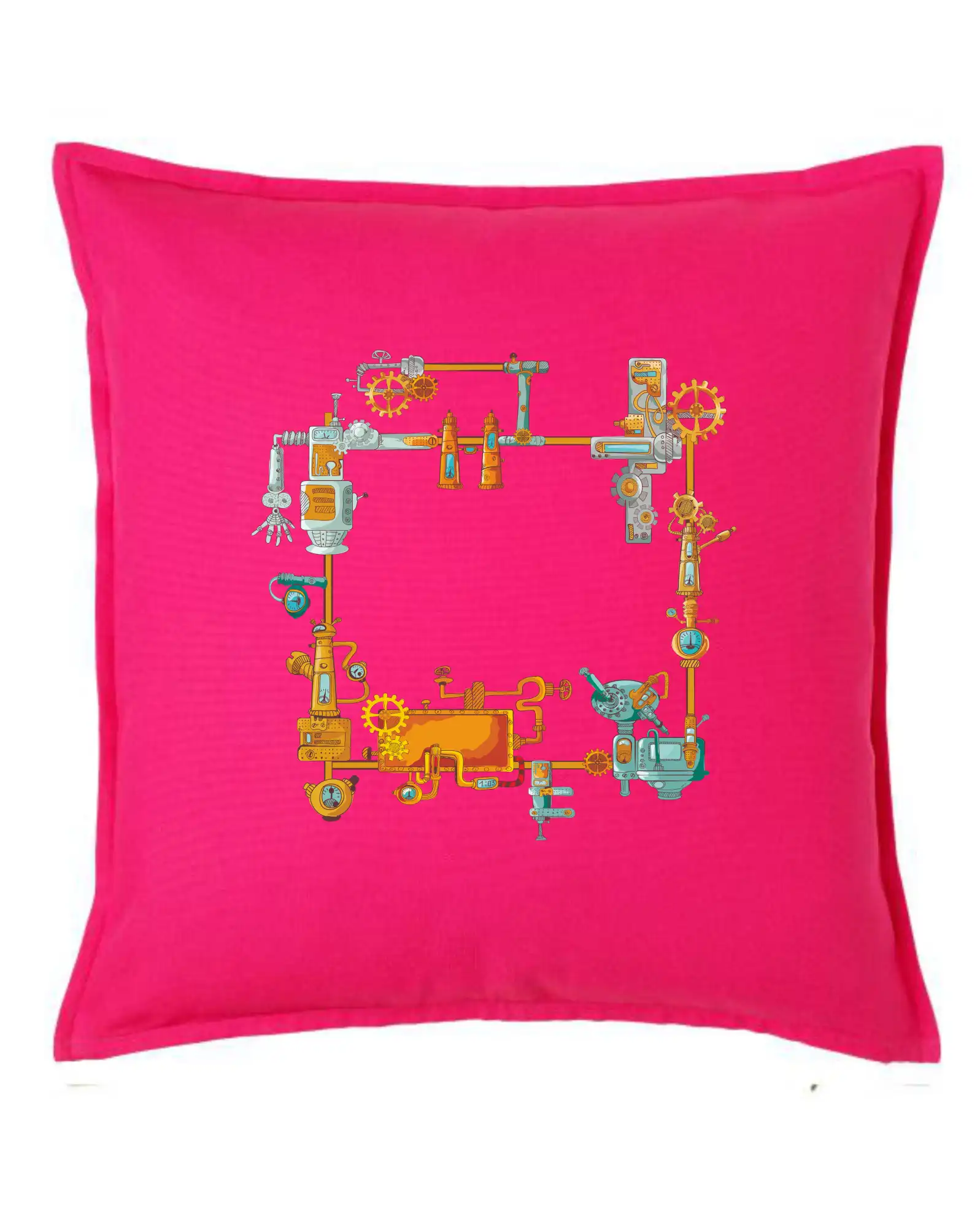 Tričká s potlačou steampunk - Steampunk farebná zostava - Vankúš 50x50