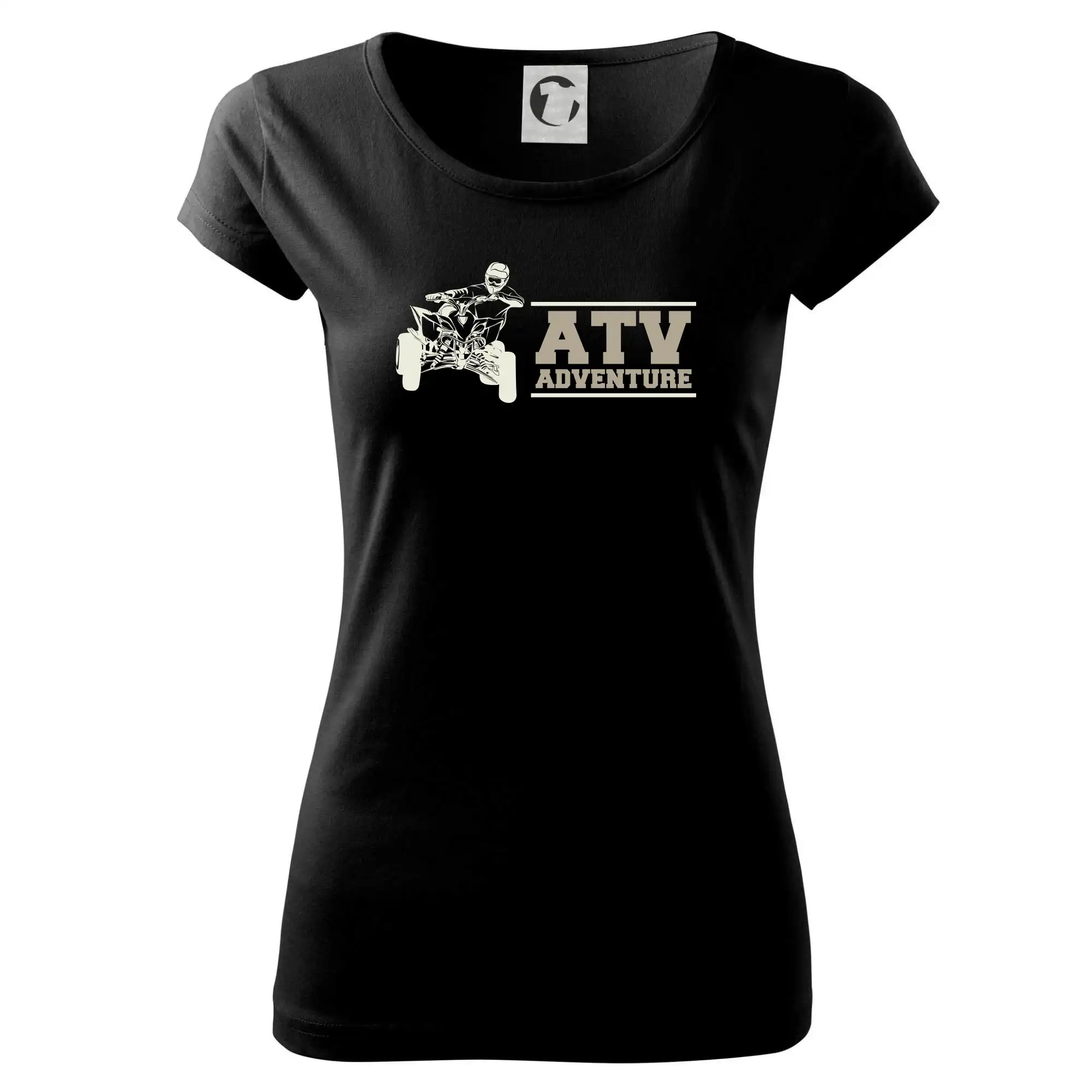 Tričko s štvorkolkou - ATV quad nápis - Dámske tričko Pure