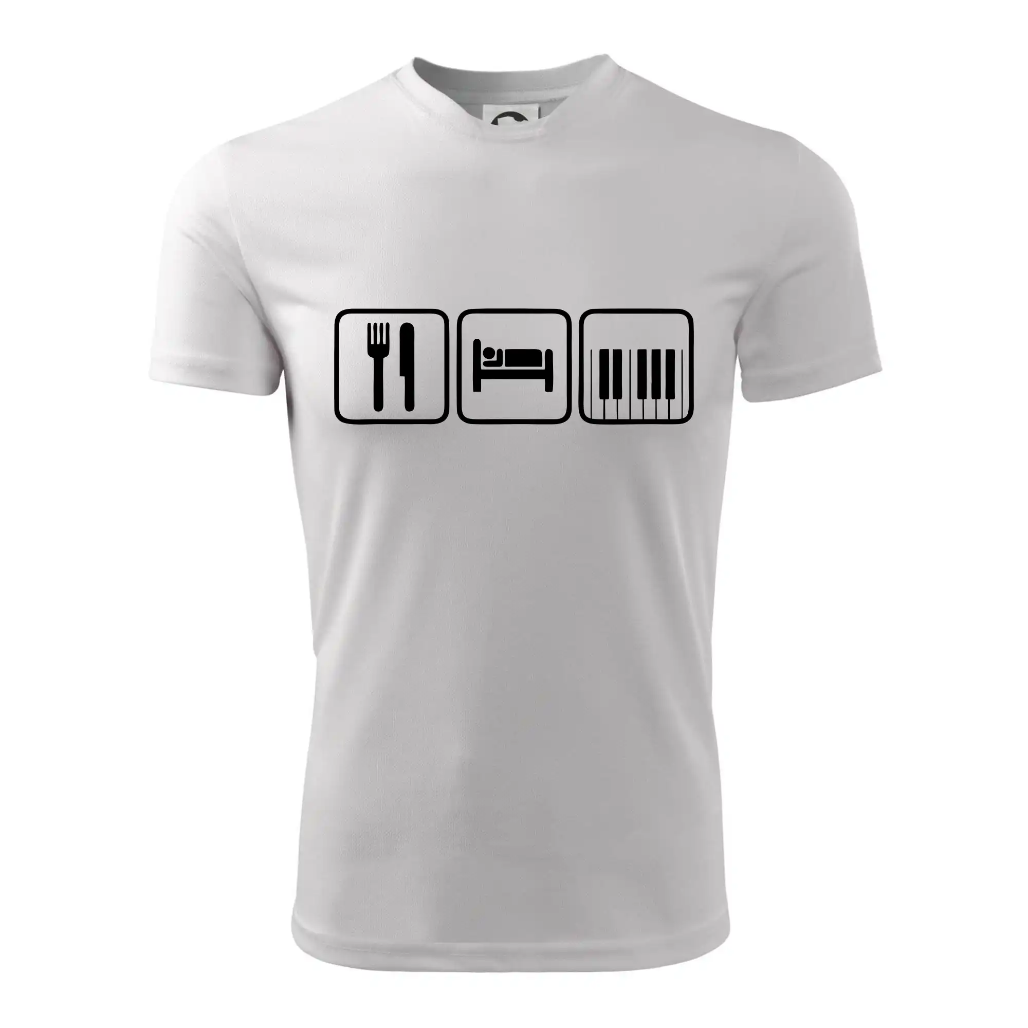 Eat sleep piano v rade - Detské tričko športové