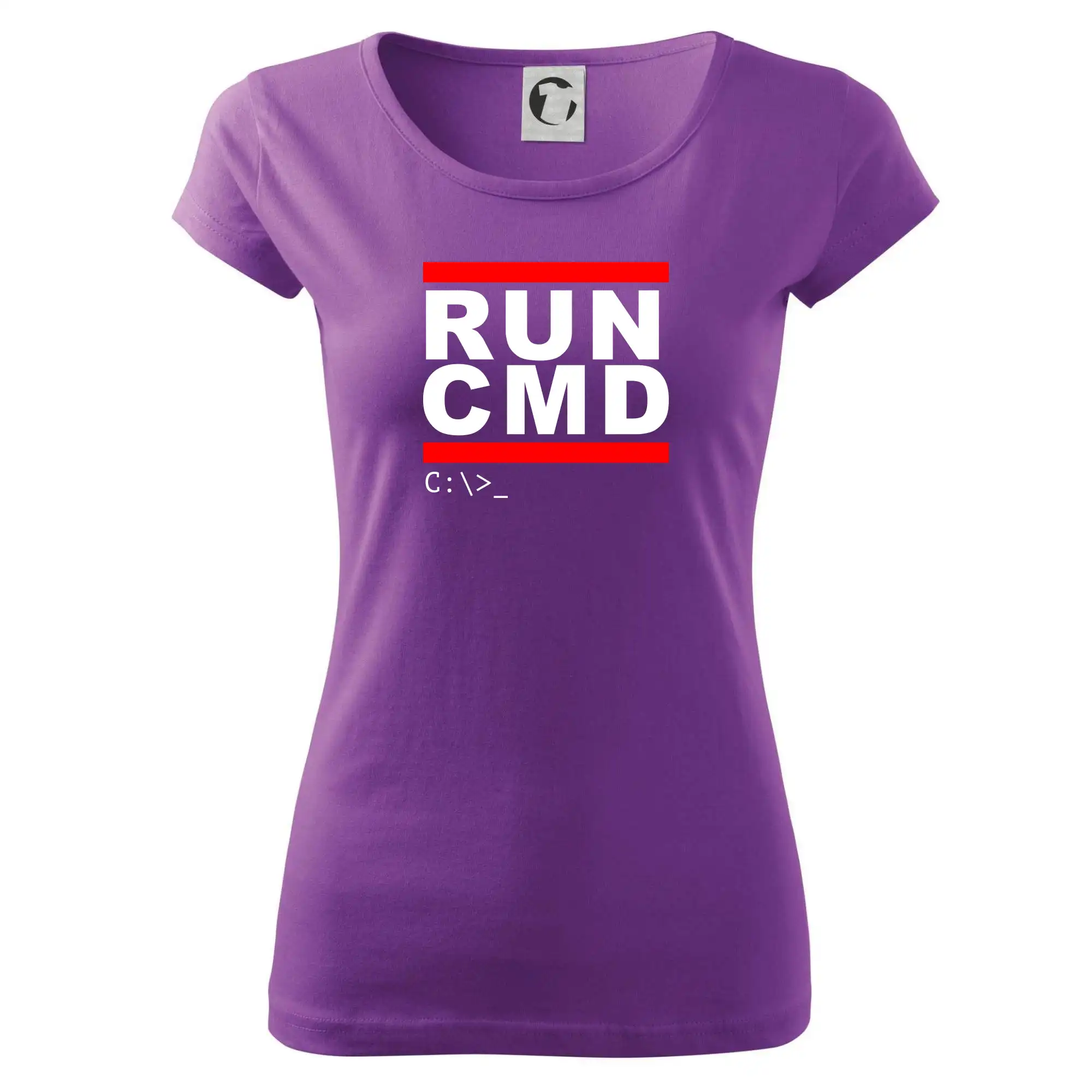 Tričká pre ajťákov - Run CMD - Dámske tričko Pure