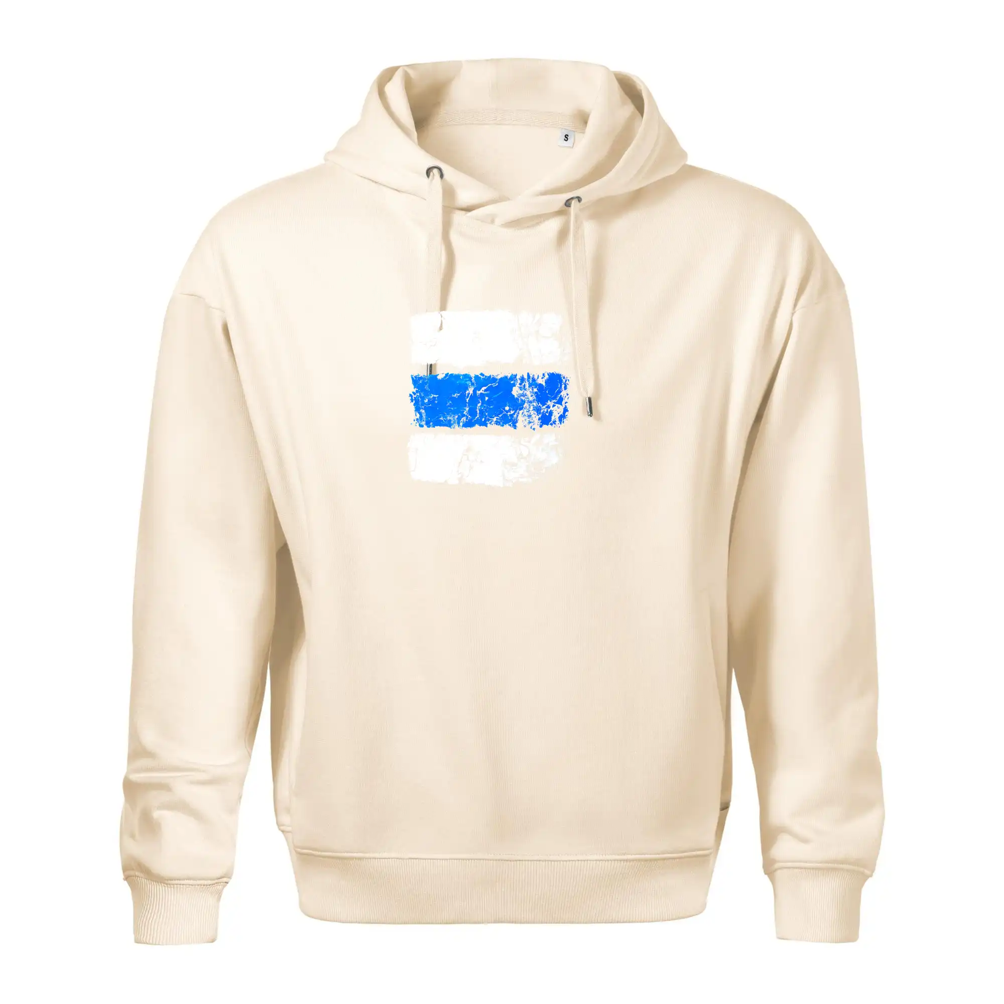 Trička pre cestovateľov - Turistická značka - modrá - Oversized mikina pánska Moon - kratšia + širšia