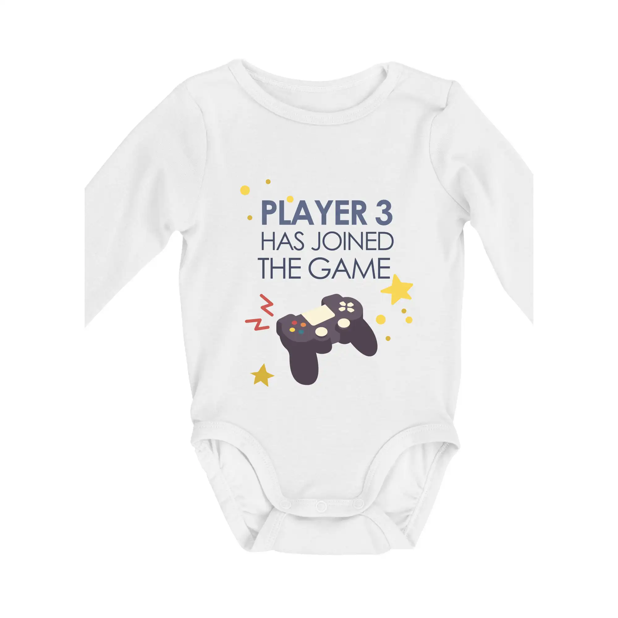 Player 3 has joined the game - ovládač - Body dojčenské s dlhým rukávom