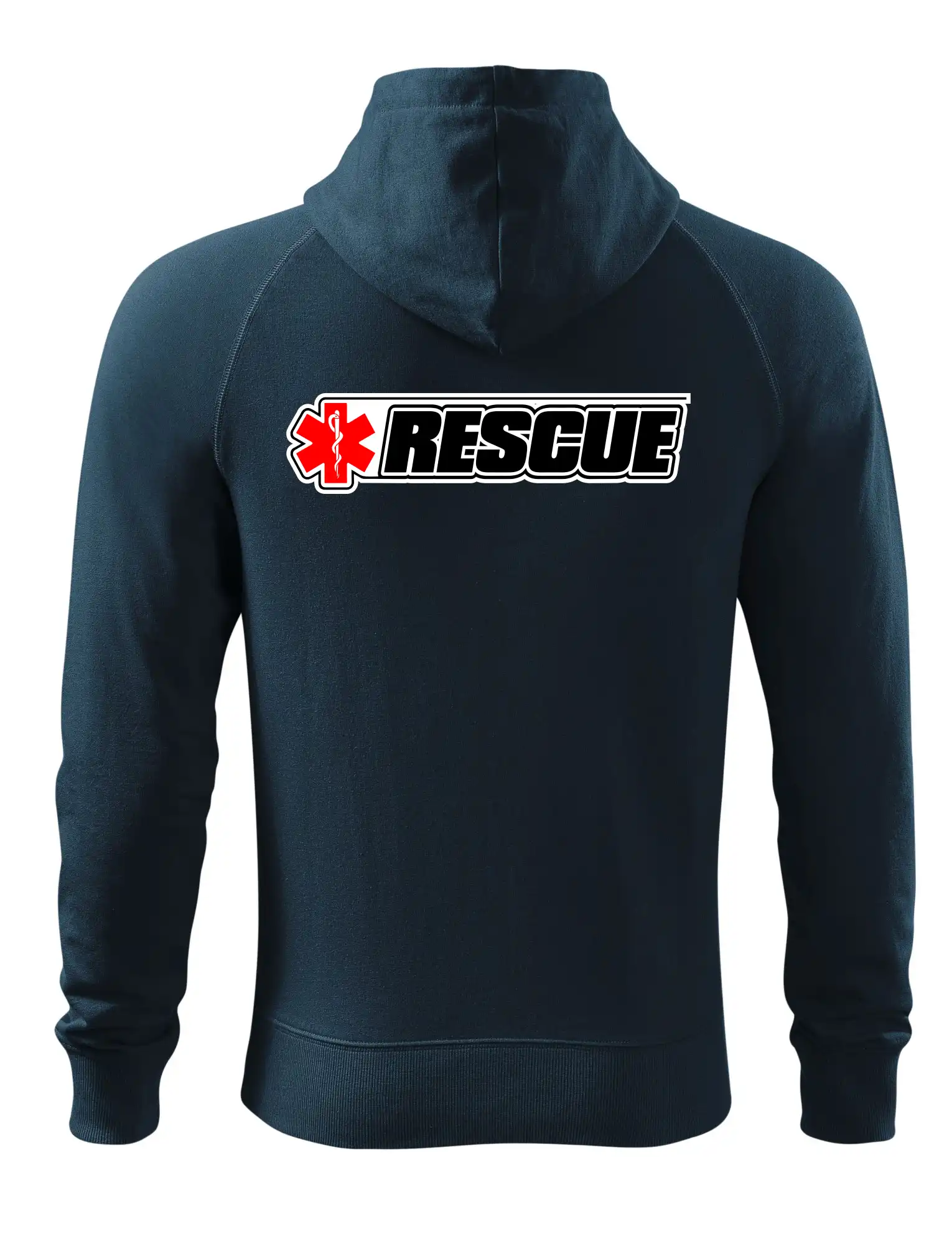 Tričká a mikiny pre záchranárov a lekárov - Kvalitné oblečenie pre zdravotníkov - Záchranár rescue kríž červený - Mikina Voyage  - 100% bavlna