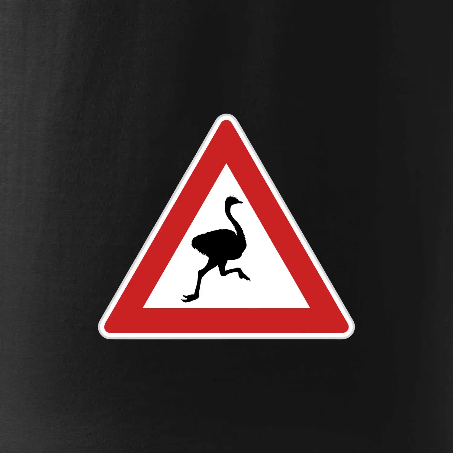 Dopravní značka - Pozor pštros