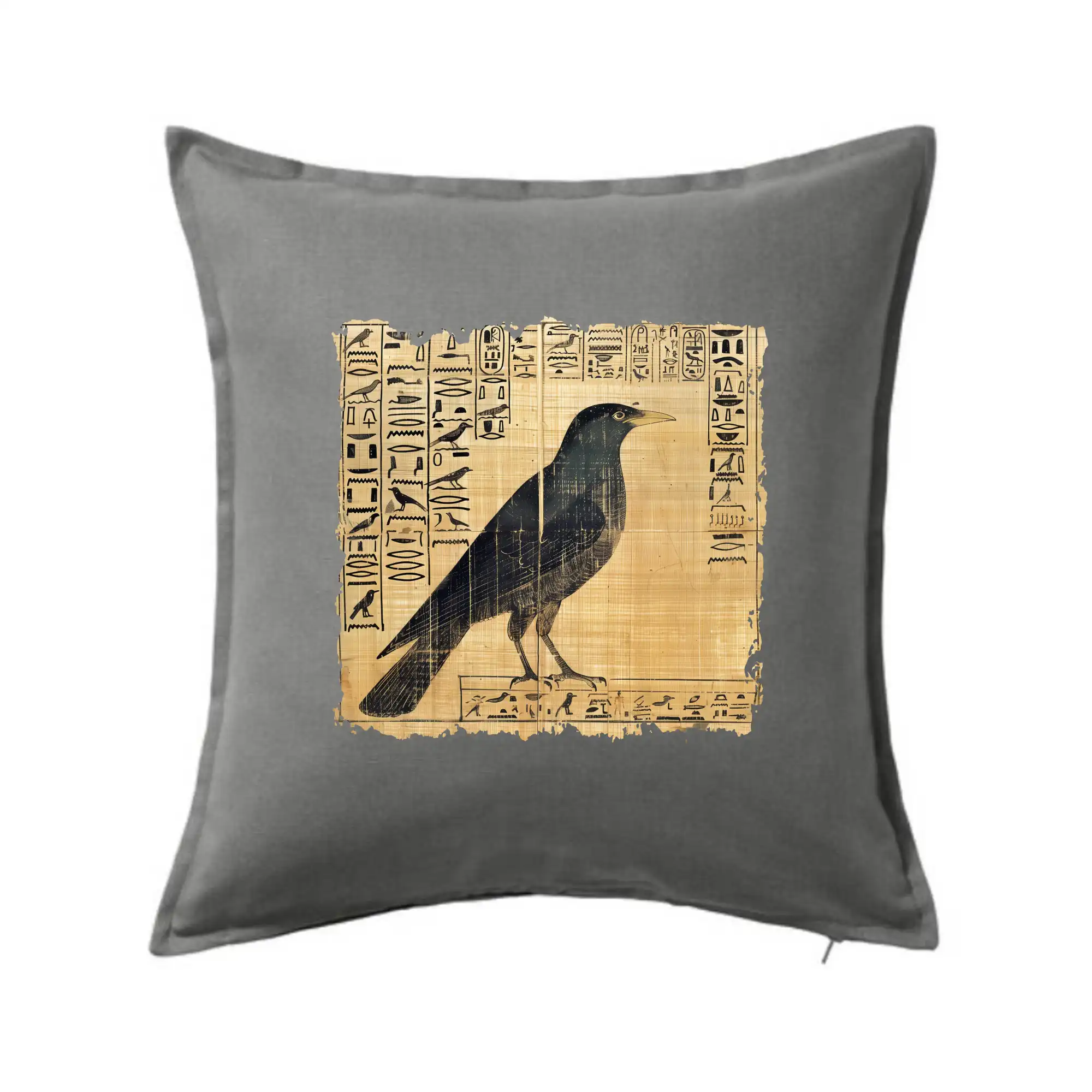 Tričko s motívmi vtákov - Egyptské hieroglyfy vták - Vankúš 50x50