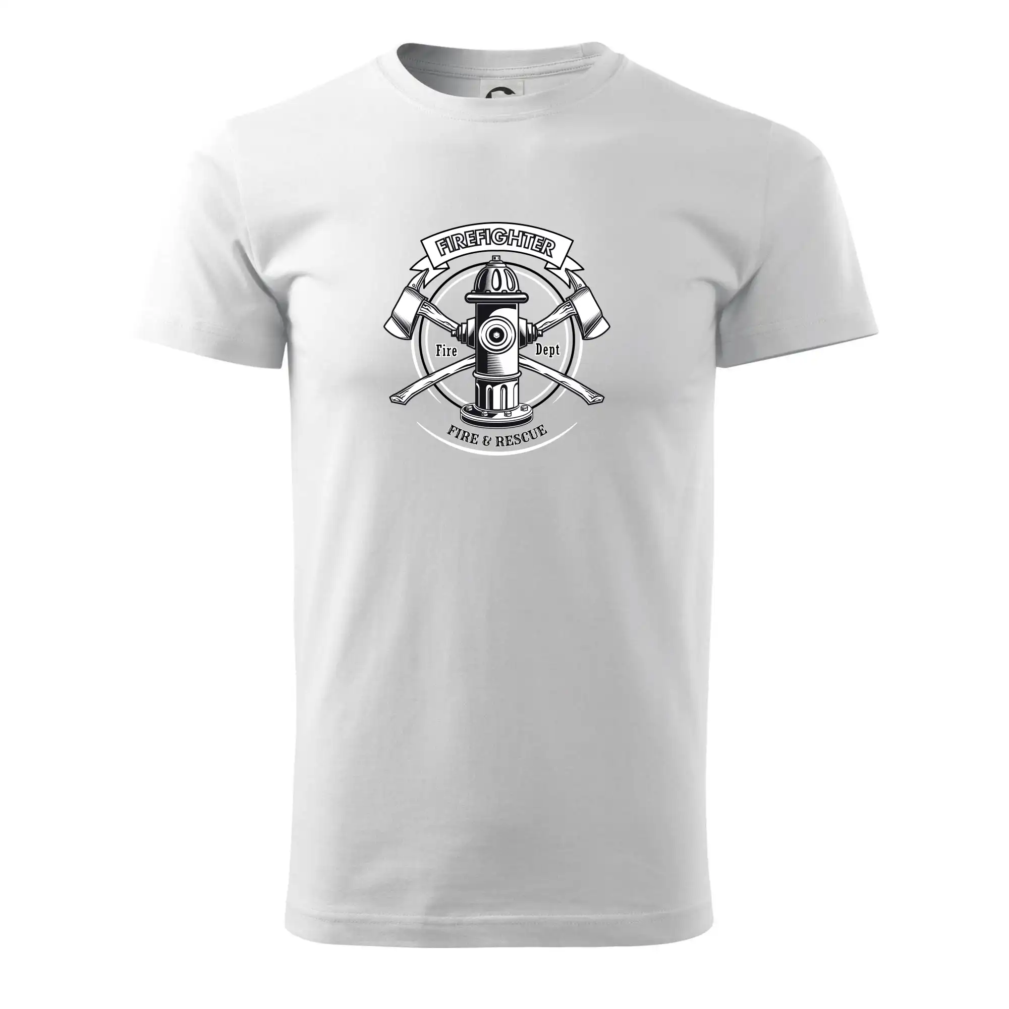 Originálne tričká pre hasičov - Firefighter logo Fire and rescue - Tričko extra veľké  (5-8XL)