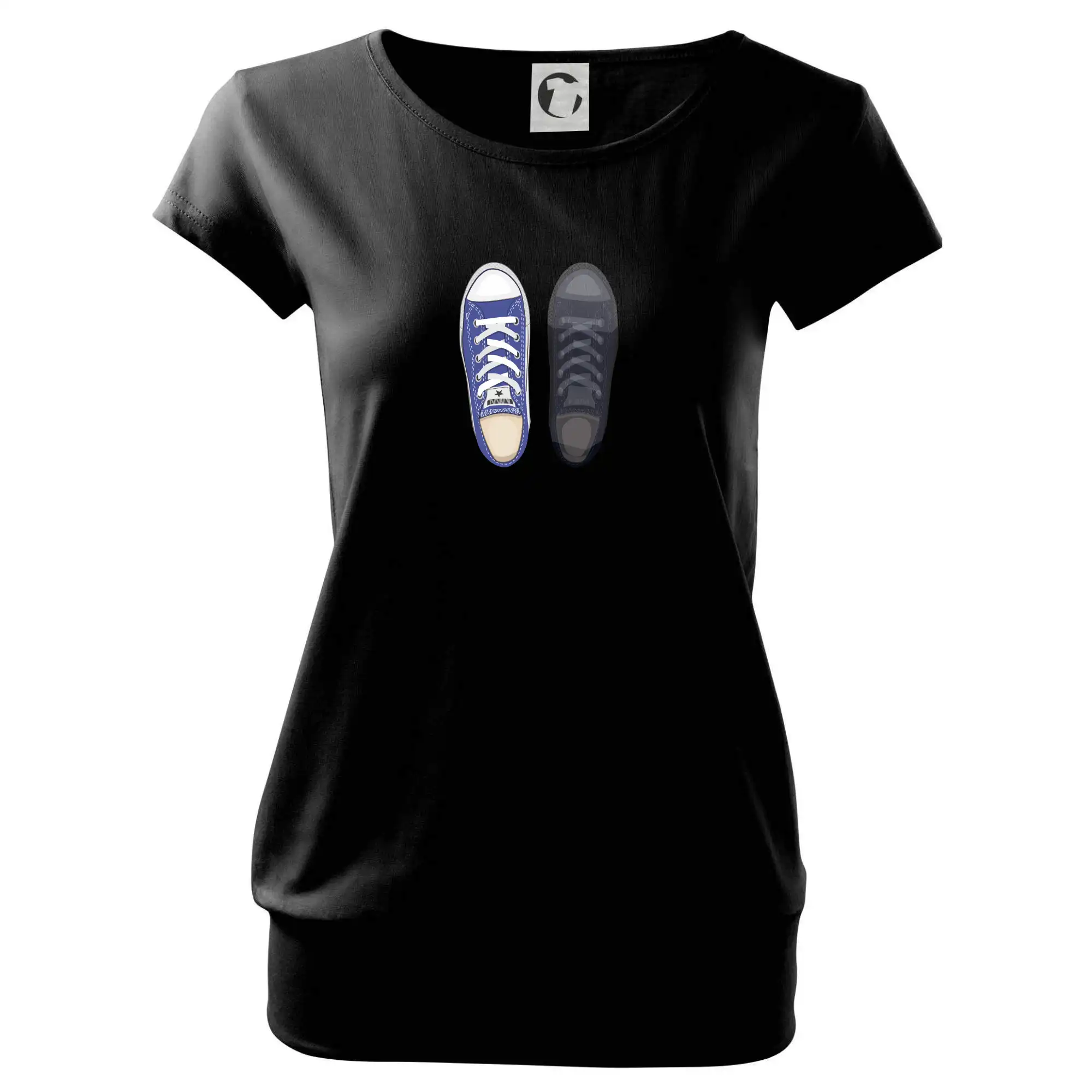 Tričká pre zamilovaných - Parové topánky - modré - Voľné tričko city