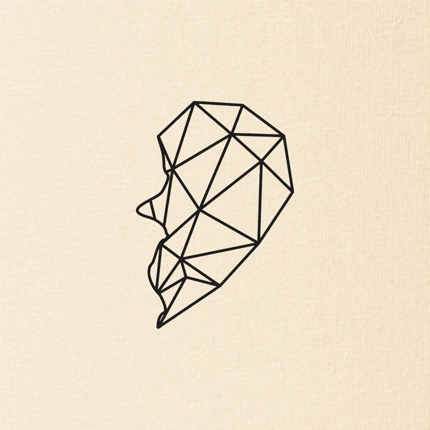 Párový motív srdca geometrie - ON