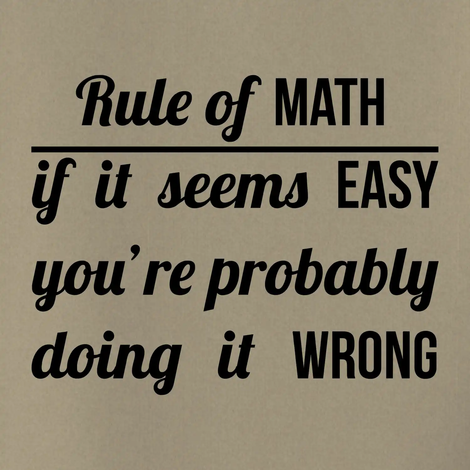 Rule of math