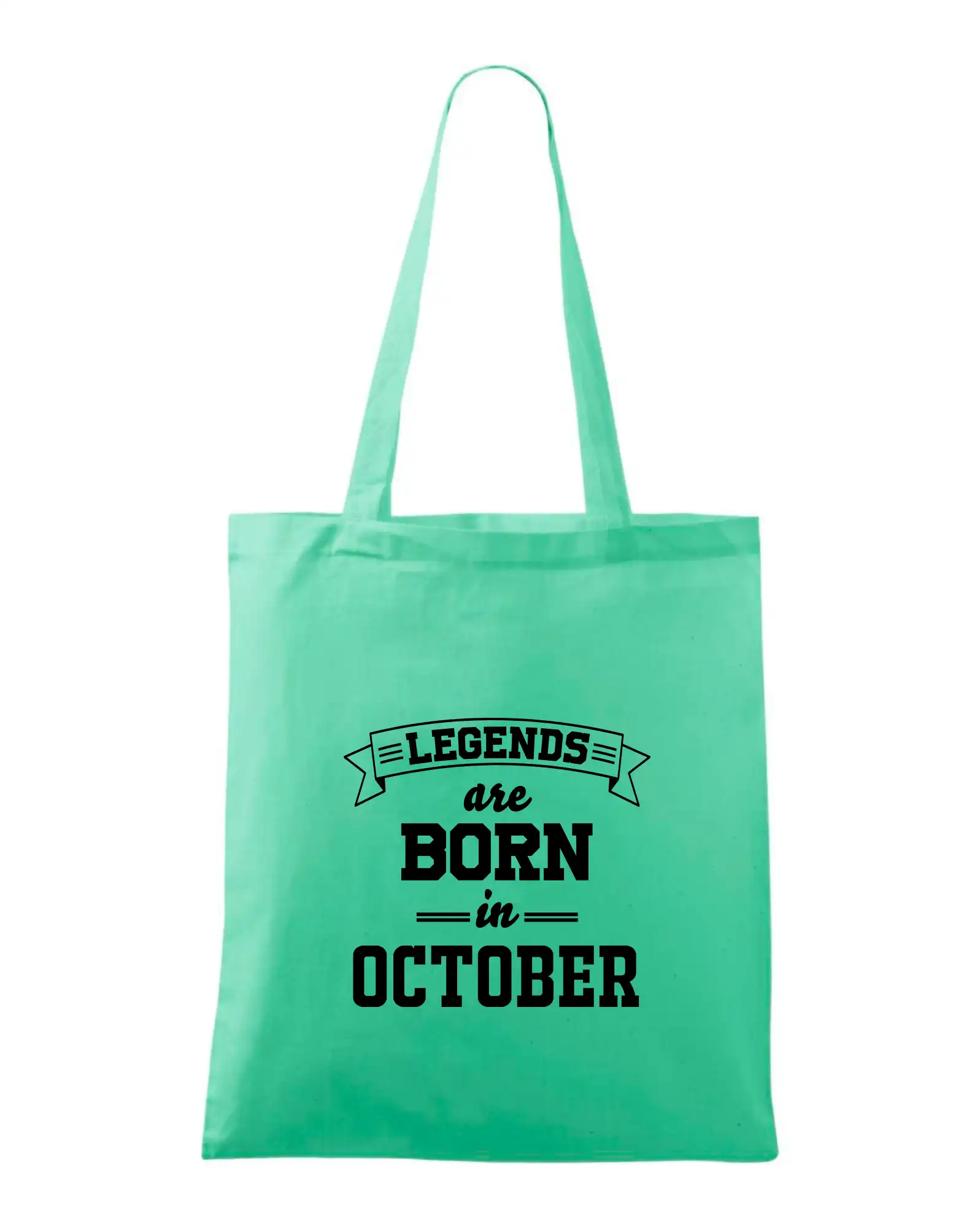 Tričká pre narodených v októbri - Legends are born in October - Taška bavlnená