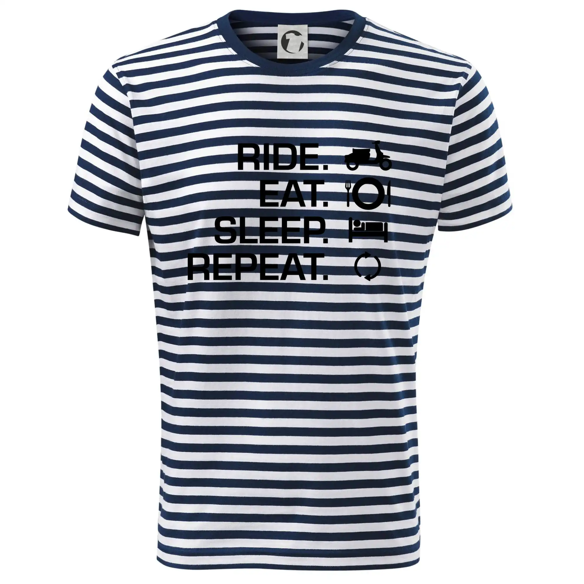 Tričko sa skútrom - Ride Eat Sleep Repeat moto skúter - Dětské triko na vodu