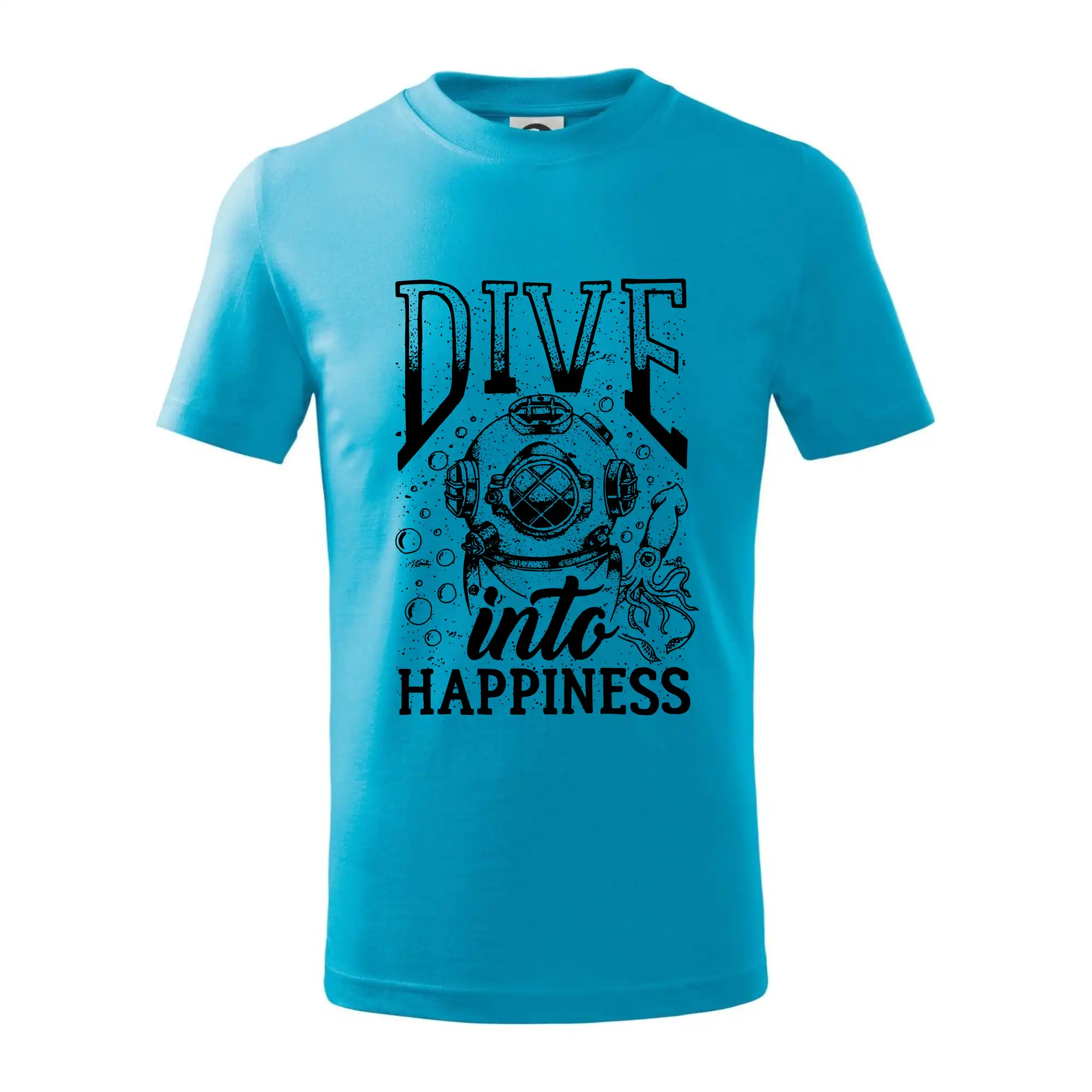 Potápačské tričká - Dive into happinness - Tričko detské bavlnené