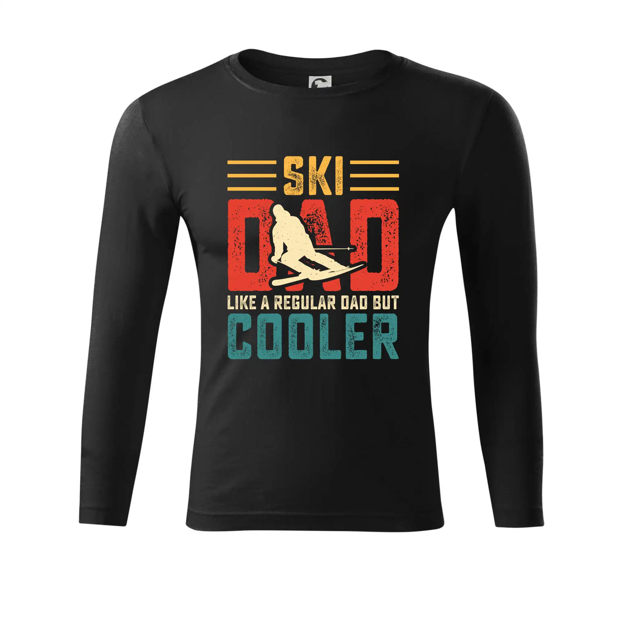 Lyže a Snowboard - Ski dad like a regular dad but cooler - Tričko Progress s dlhým rukávom