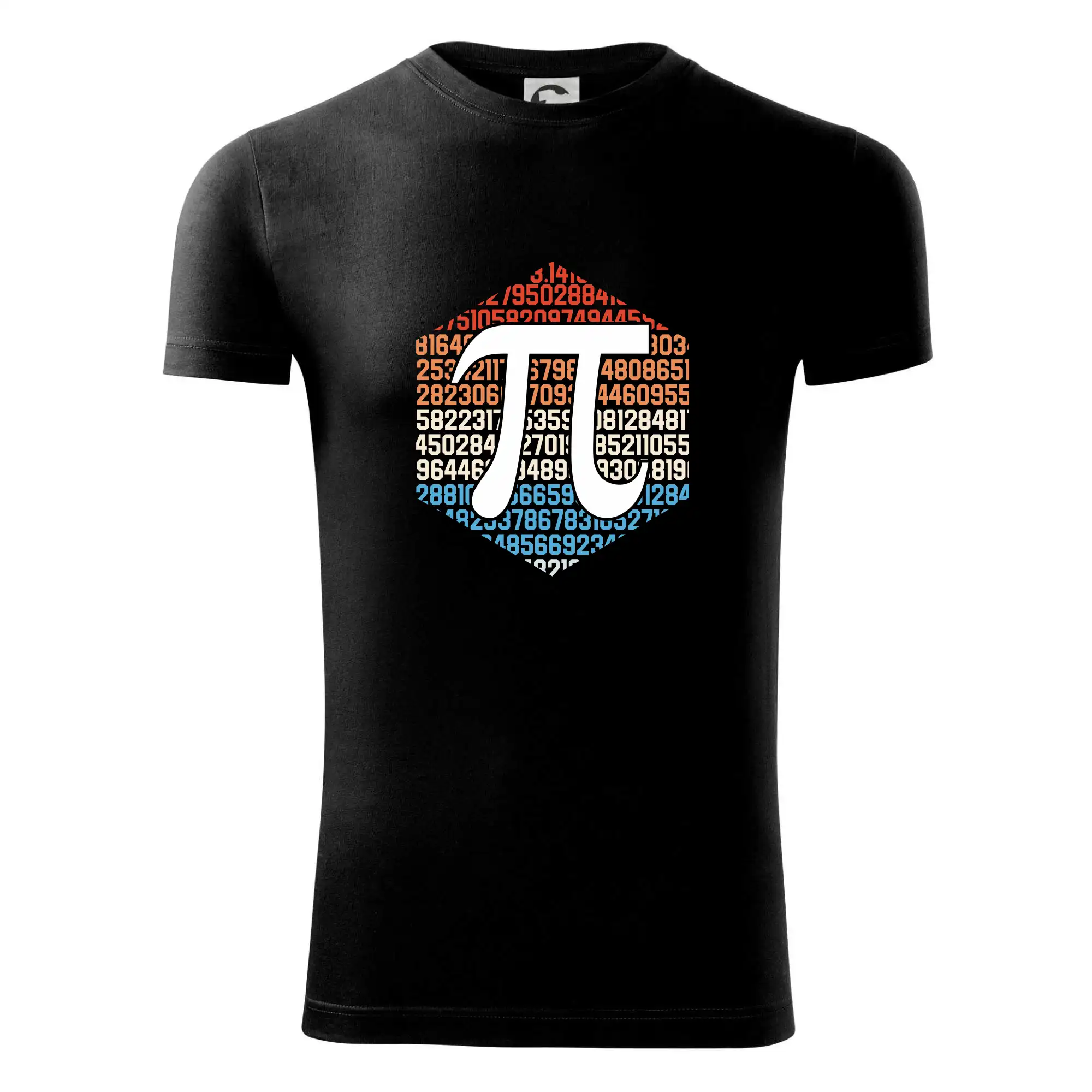 Vtipné tričká pre matematiky - Pí s farebným pozadím - Viper FIT - Pánske zúžené tričko