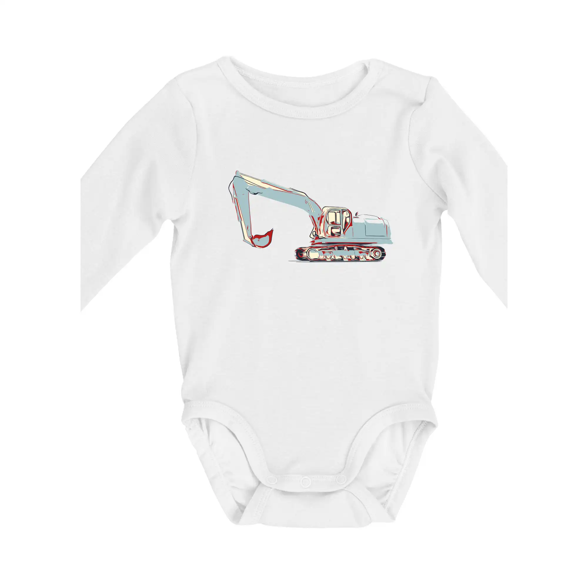 Bagr vintage - Body dojčenské s dlhým rukávom