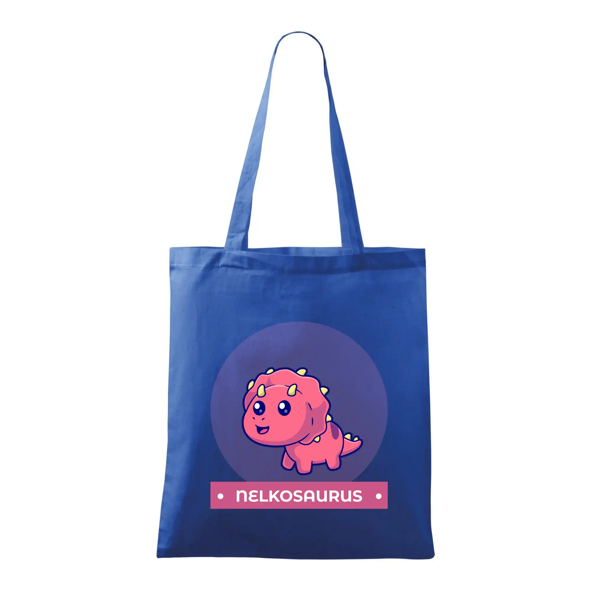 Detské tričká, mikiny a body s originálnymi potlačami | Veselé motívy pre chlapcov aj dievčatá - Dinosaurie mená - růžový dinosaurus - Taška bavlnená