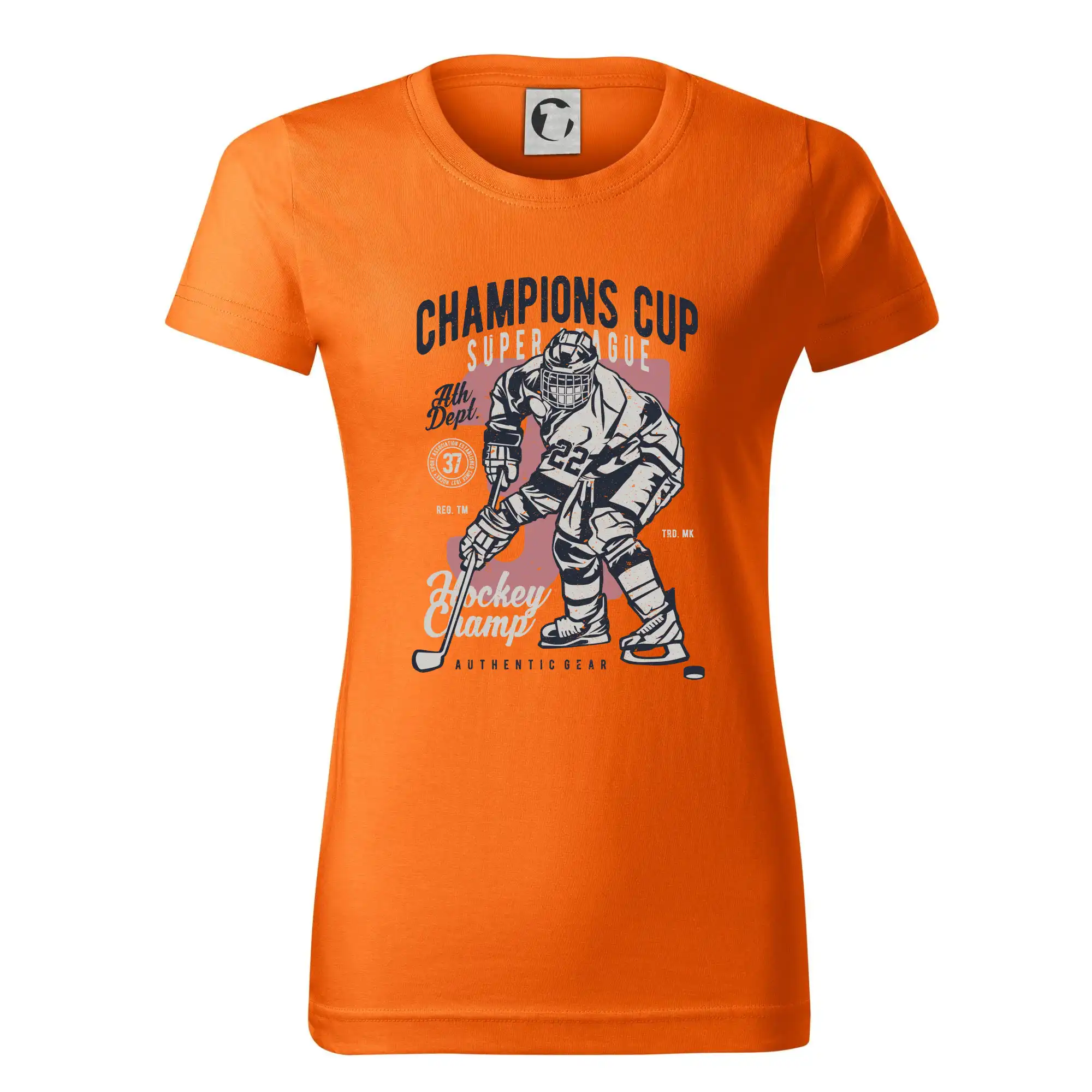 Hokejová trička - Champions Cup Hockey - Dámske tričko basic - ľahko voľnejšie a dlhšie