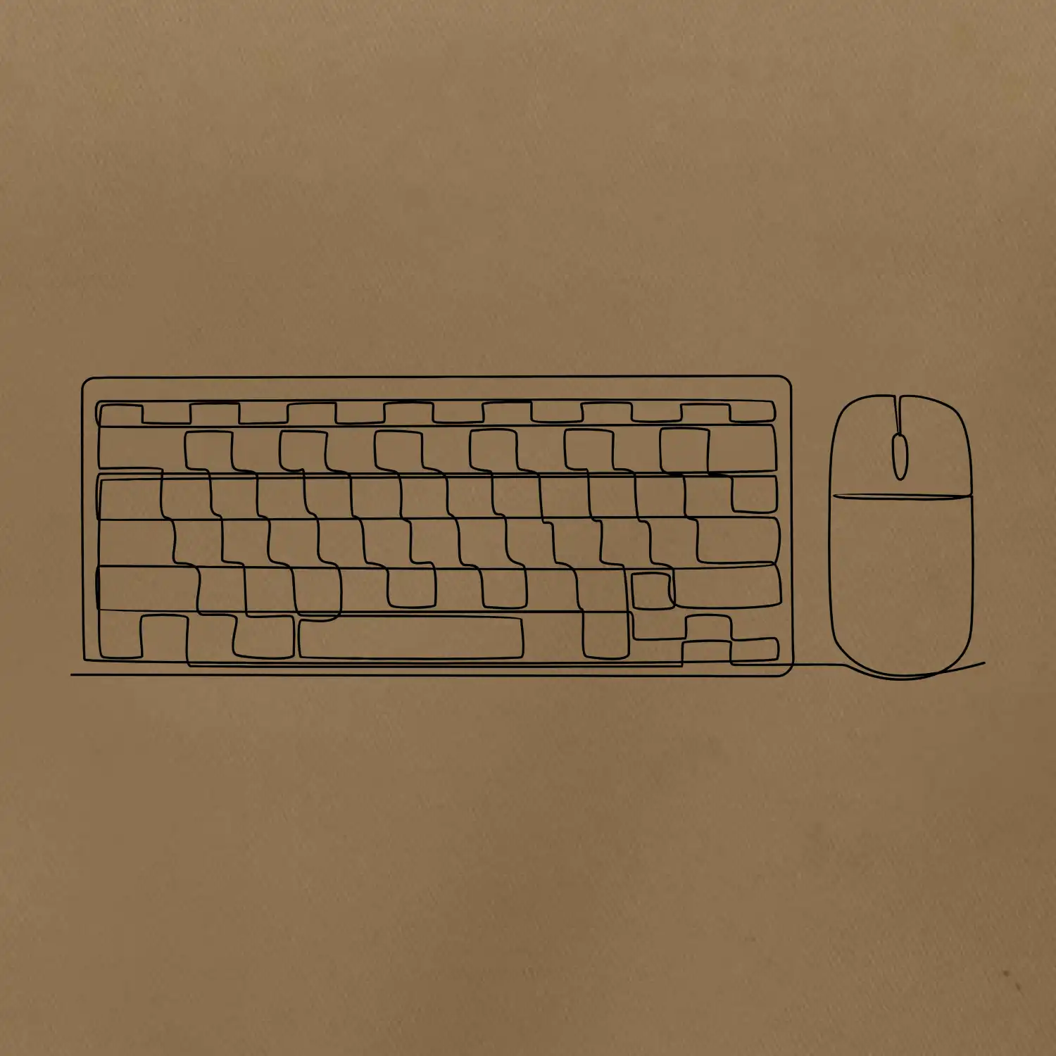 Klávesnice a myš jedním tahem