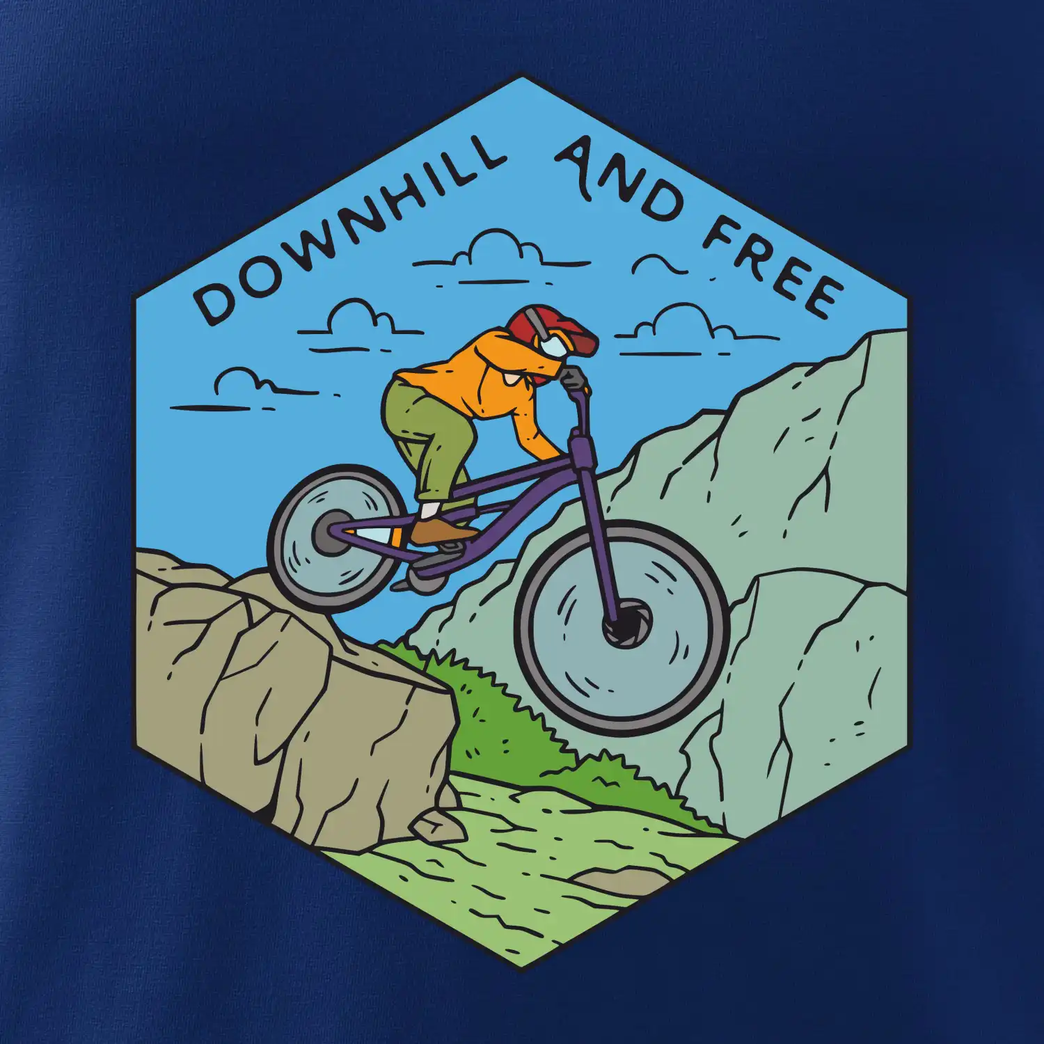 Downhill and free kluk