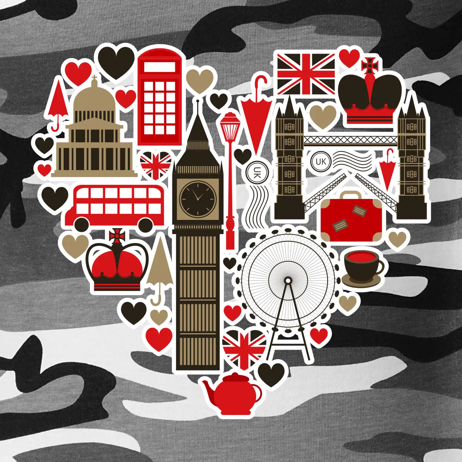 Britské srdce - objekty