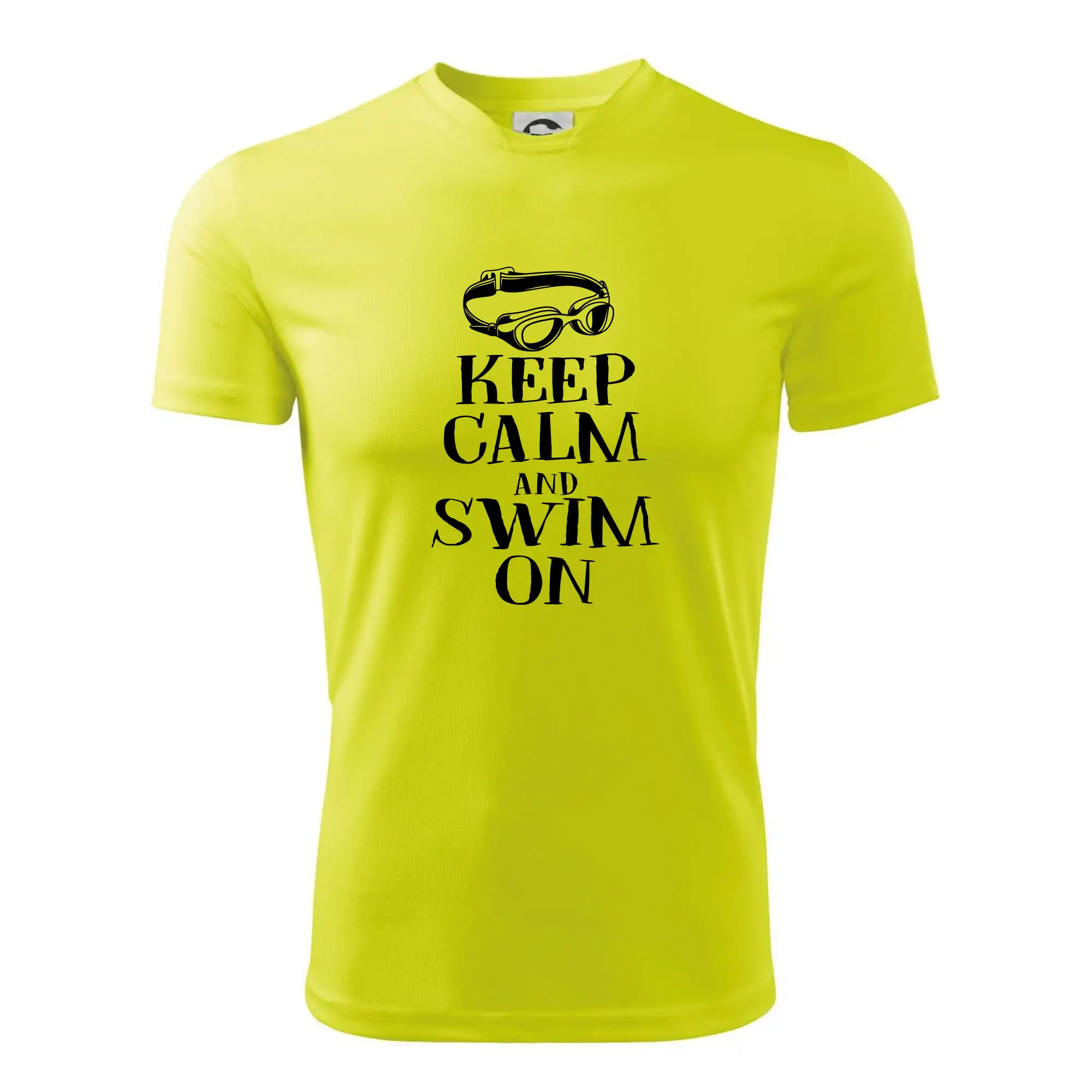 Keep calm and swim on