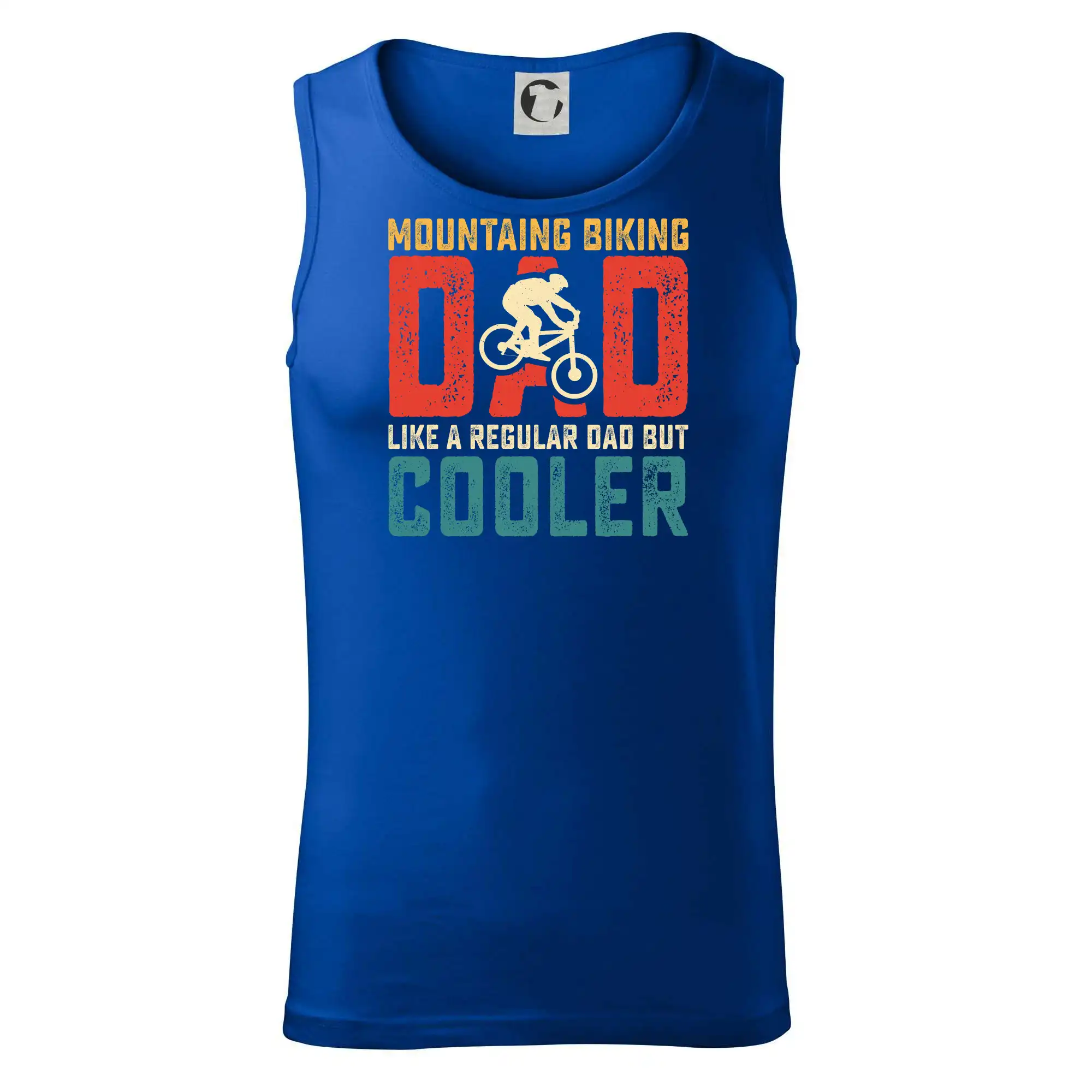 Mountain biking dad like a regular dad