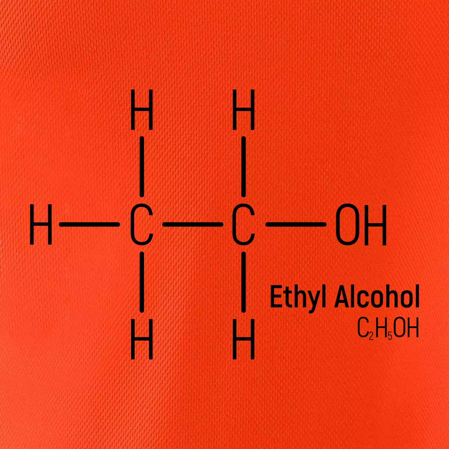 Molekulární struktura Ethanol