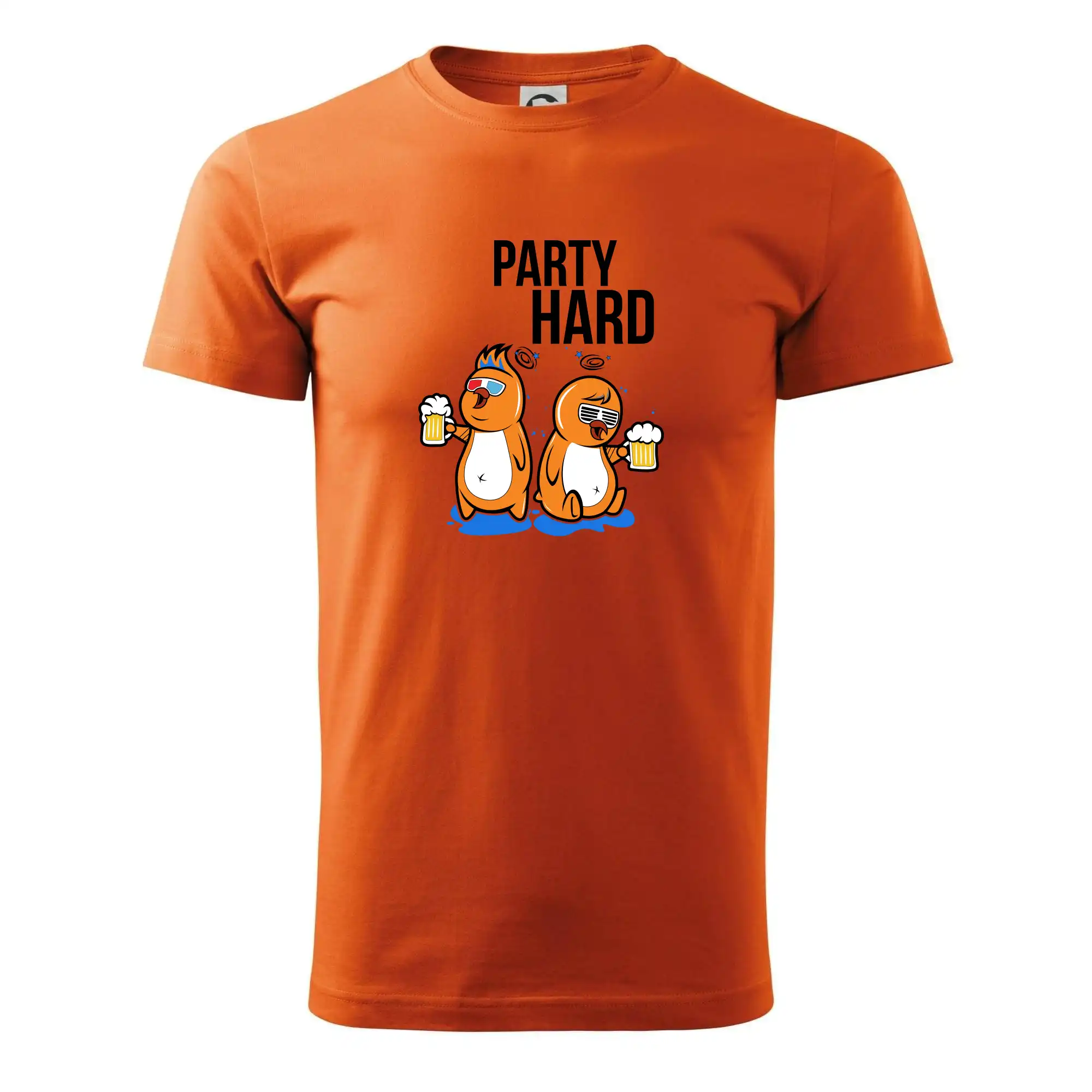 Tričká na párty - Party hard vtáky - Pánske tričko nižšej gramáže