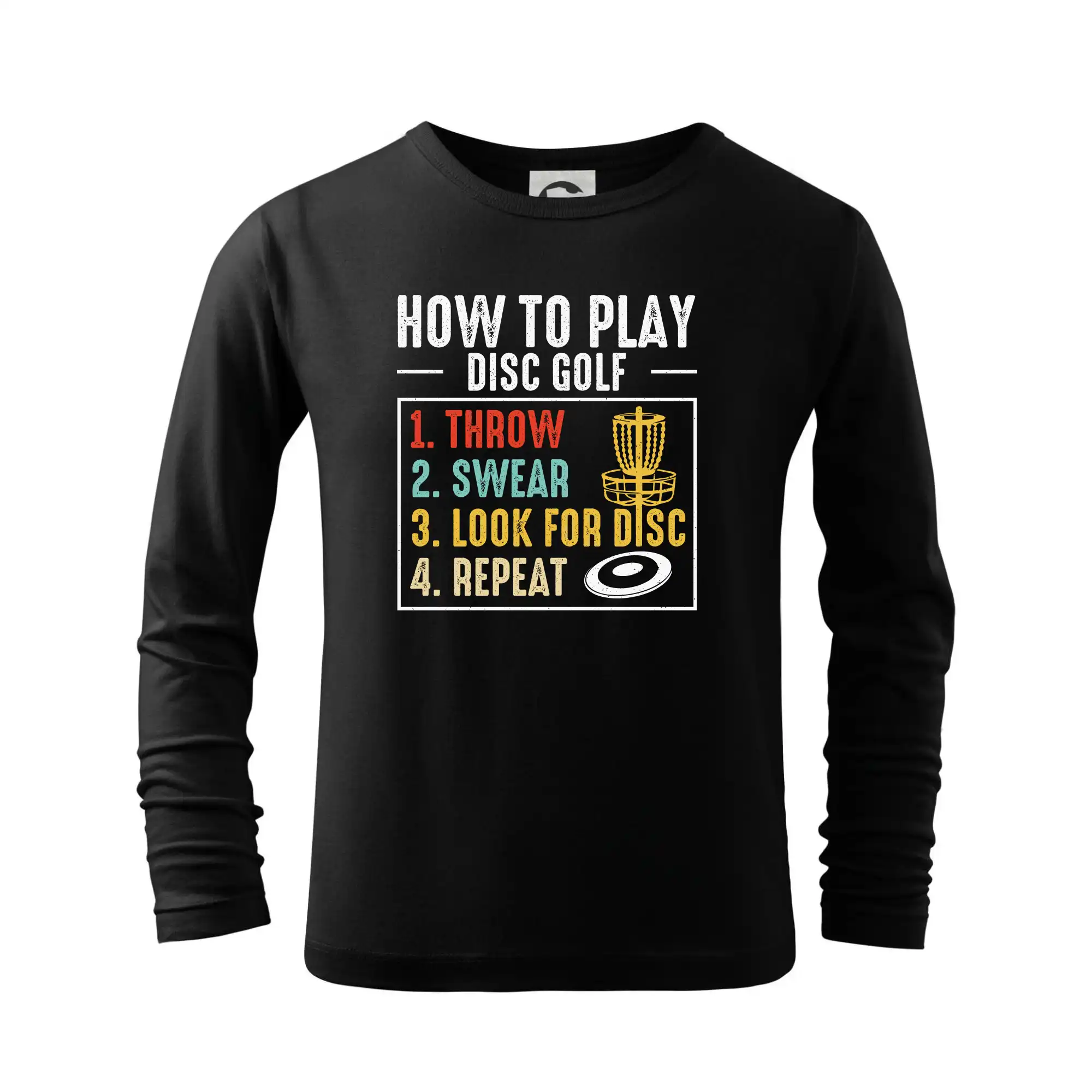 How to play disc golf - Tričko detské Long Sleeve