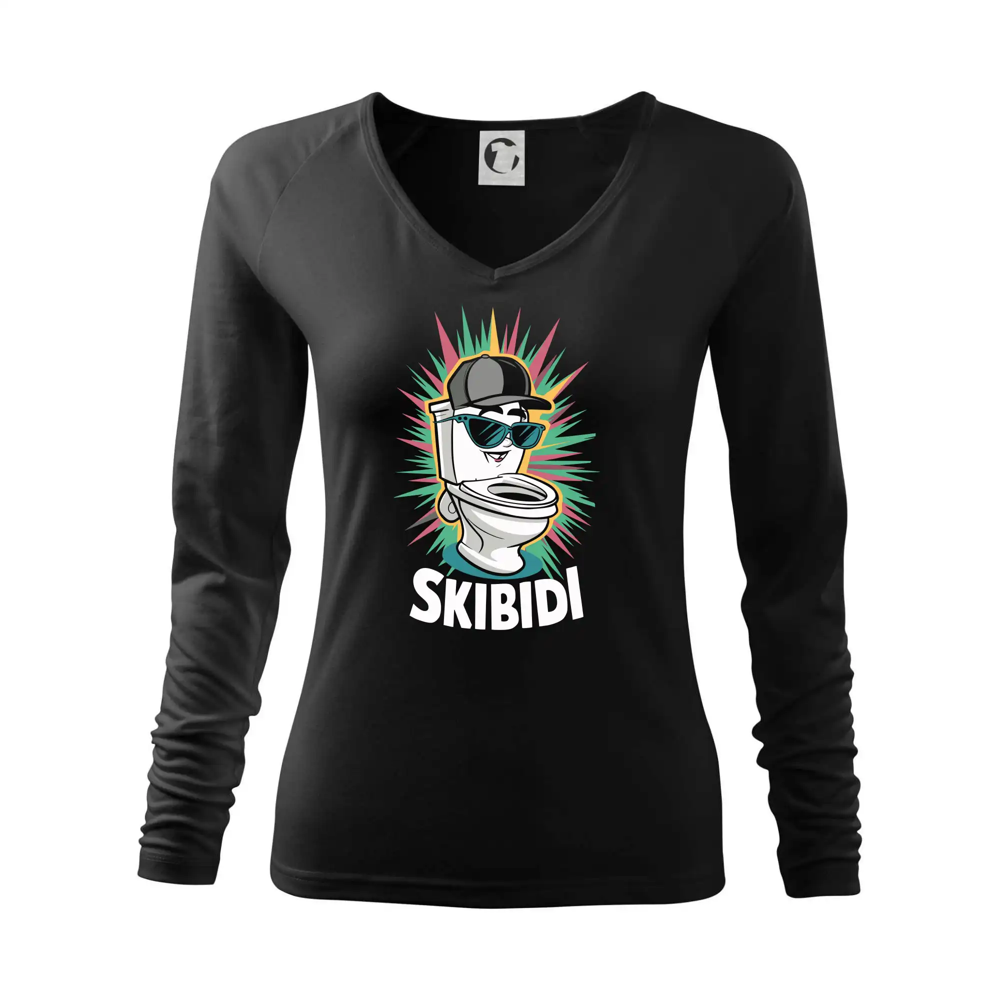 Tričká s motívmi ktoré frčia na internete - Skibidi thug - Tričko dámske Elegance