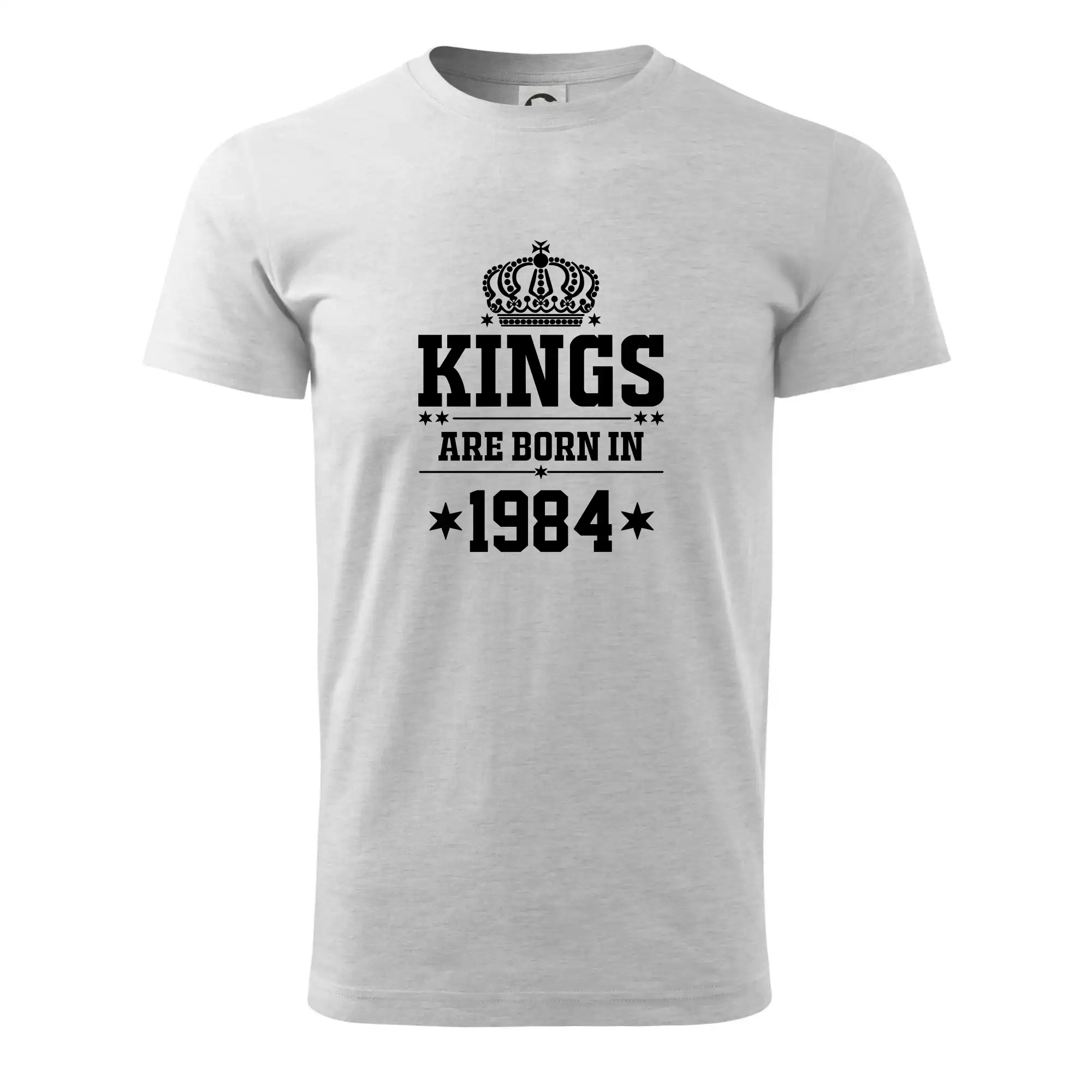 Trička s ročníkom 1984 - Kings are born in 1984 - Pánske tričko nižšej gramáže