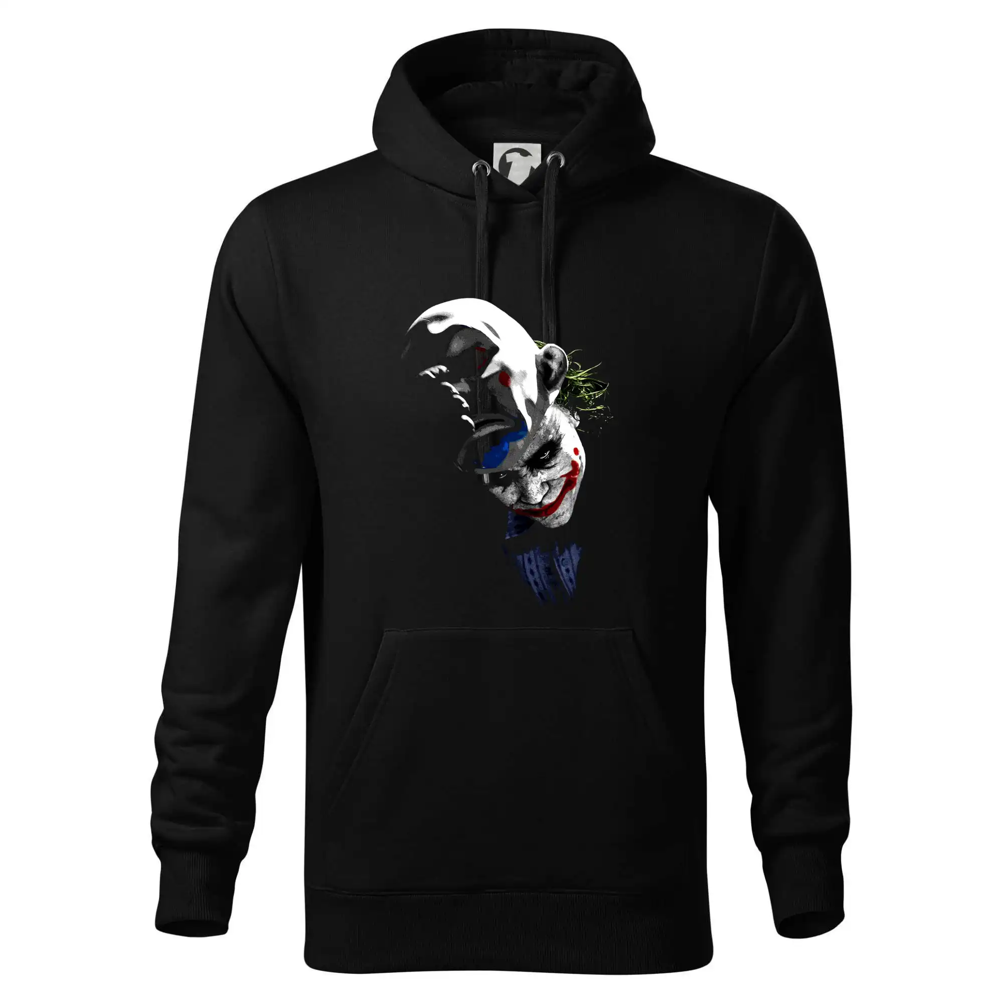 Grafické tričká - Joker - hlava - Mikina pánska Cape s kapucňou